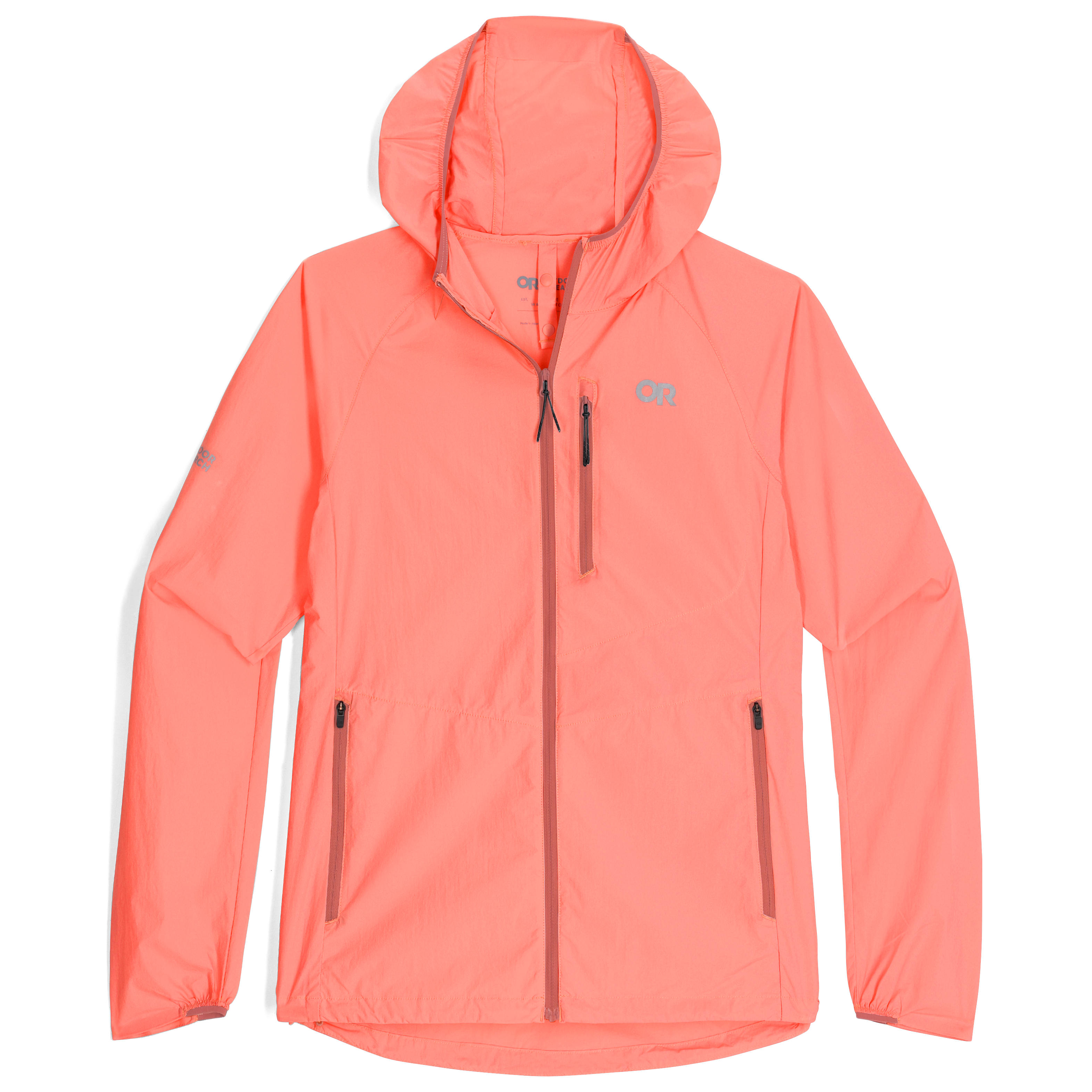 Women's Lightweight Windproof Hoodie with Stretch & Packable Design