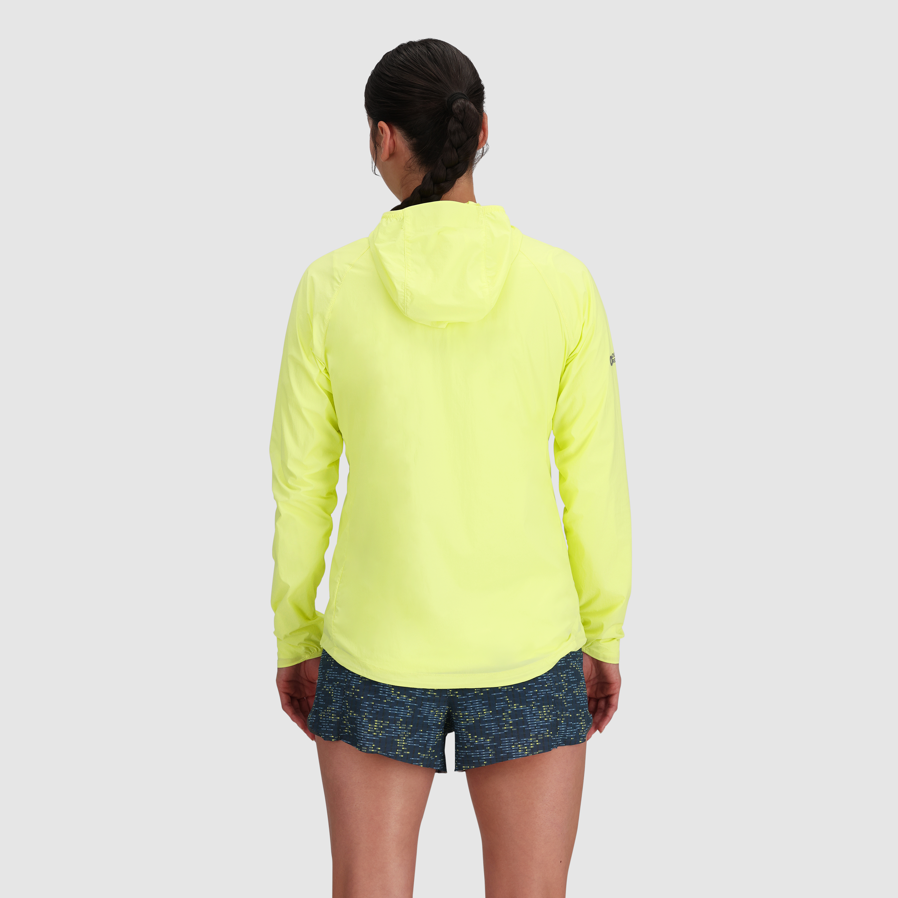 Women's Lightweight Windproof Hoodie with Stretch & Packable Design