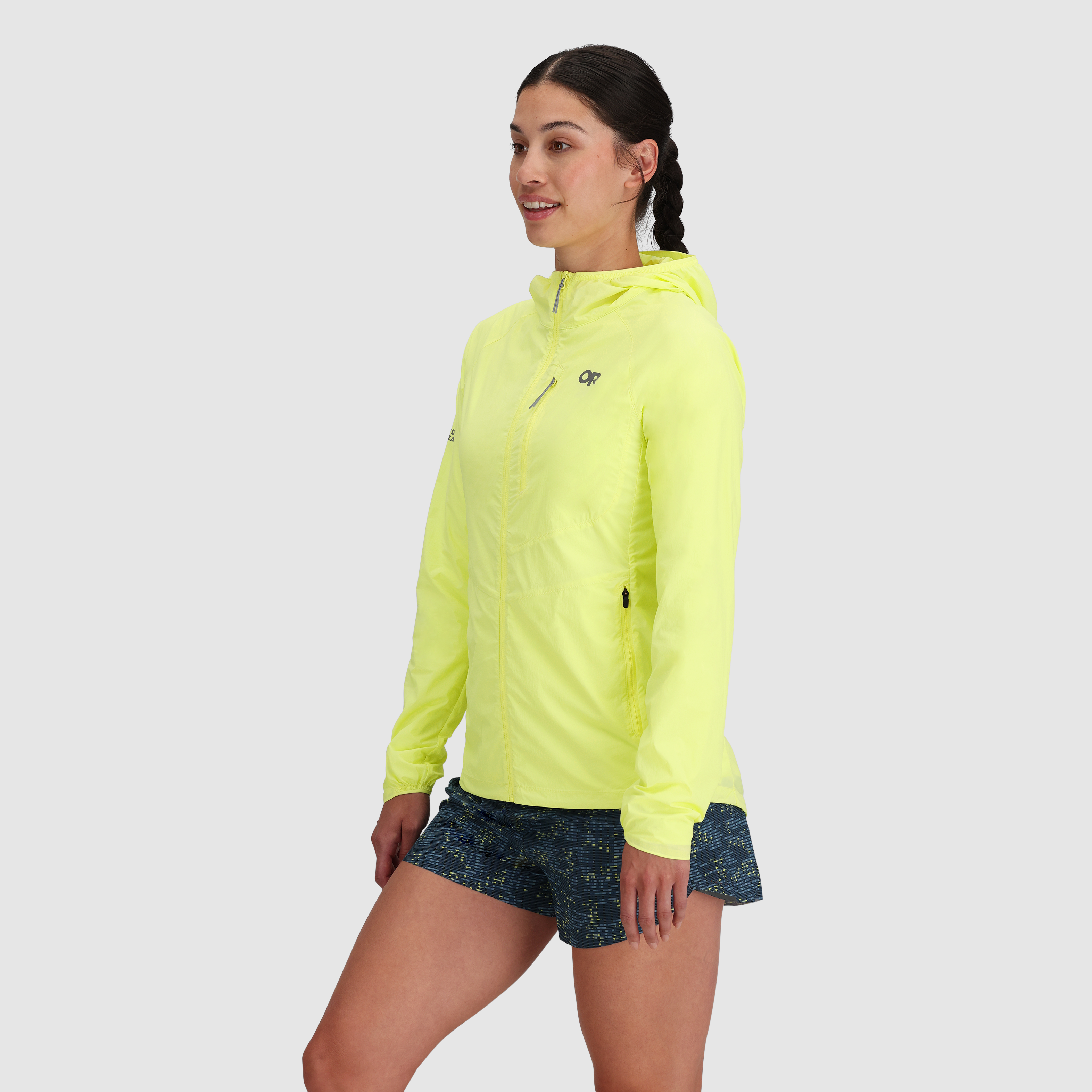 Women's Lightweight Windproof Hoodie with Stretch & Packable Design