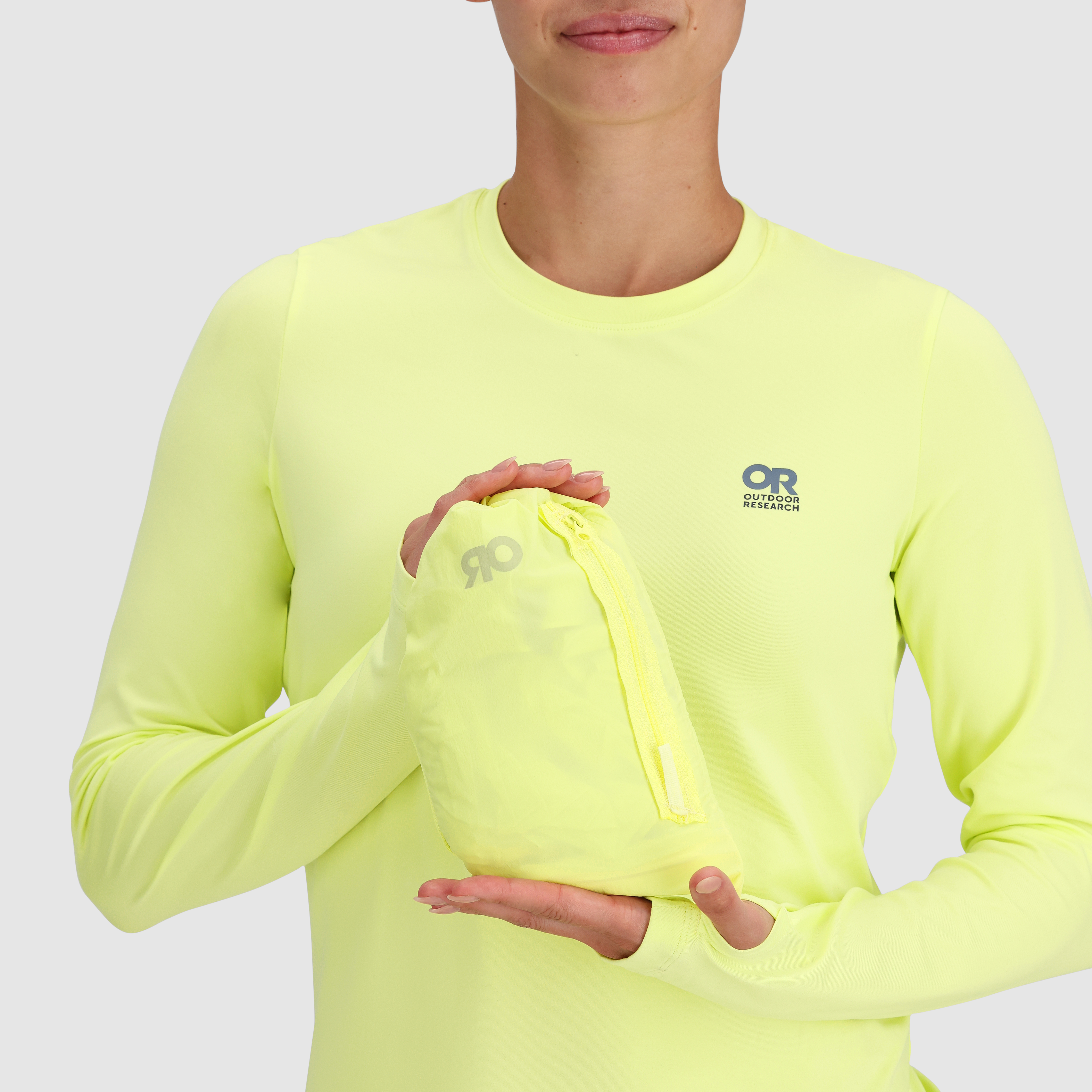Women's Lightweight Windproof Hoodie with Stretch & Packable Design