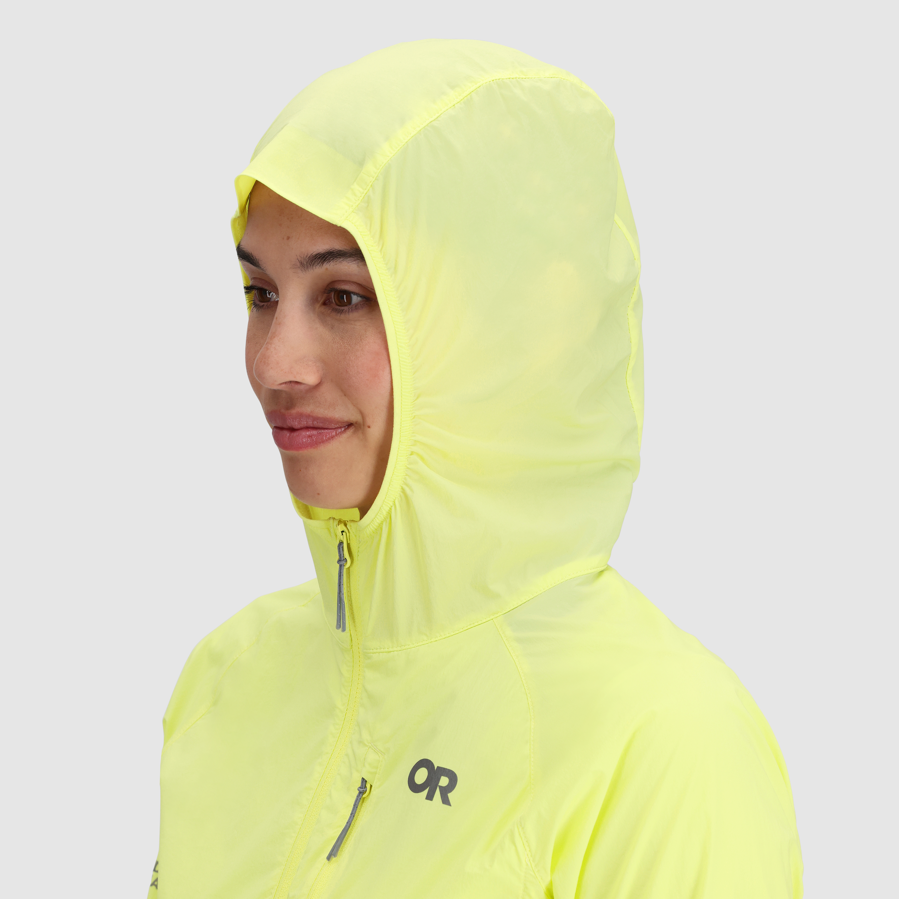 Women's Lightweight Windproof Hoodie with Stretch & Packable Design