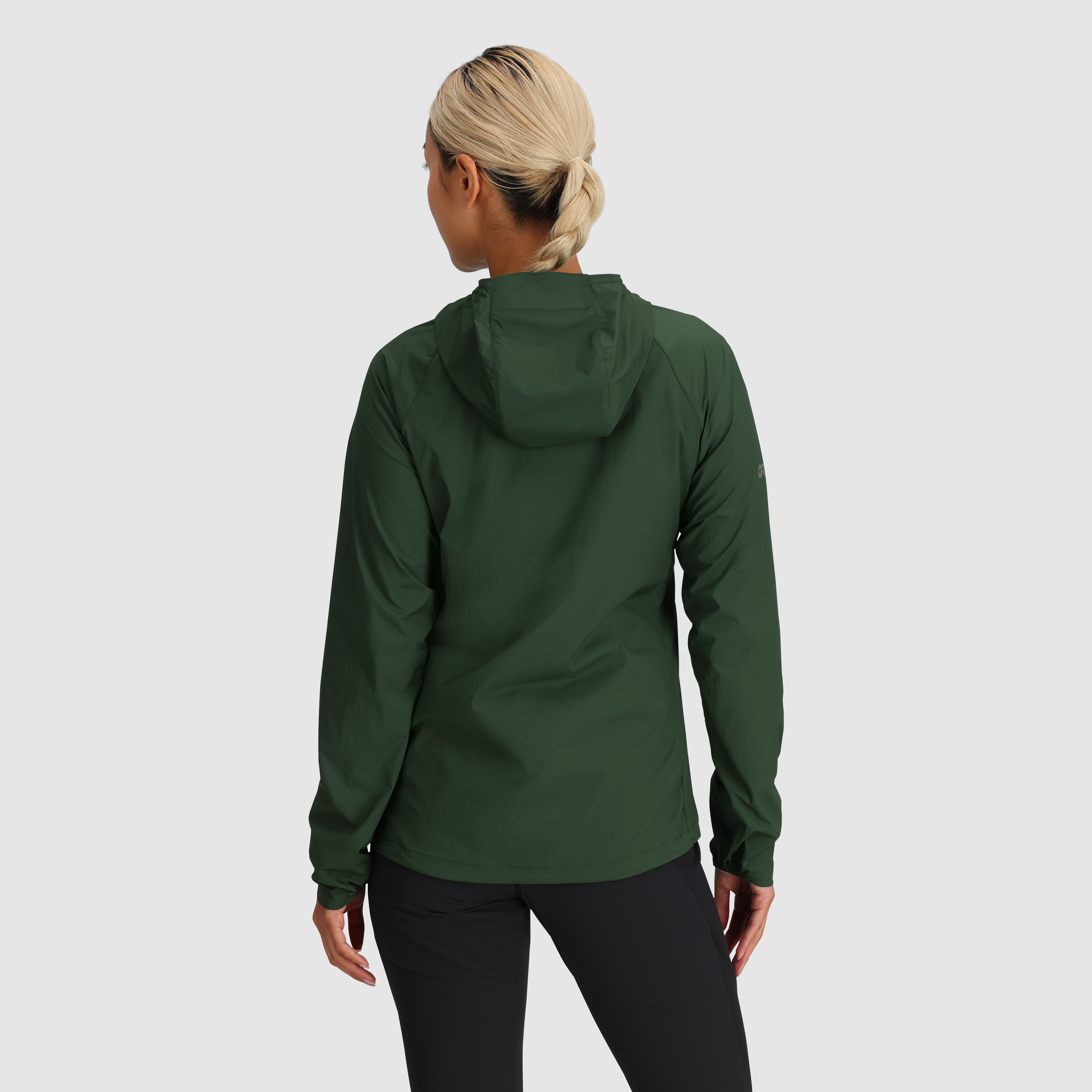 Women's Lightweight Windproof Hoodie with Stretch & Packable Design