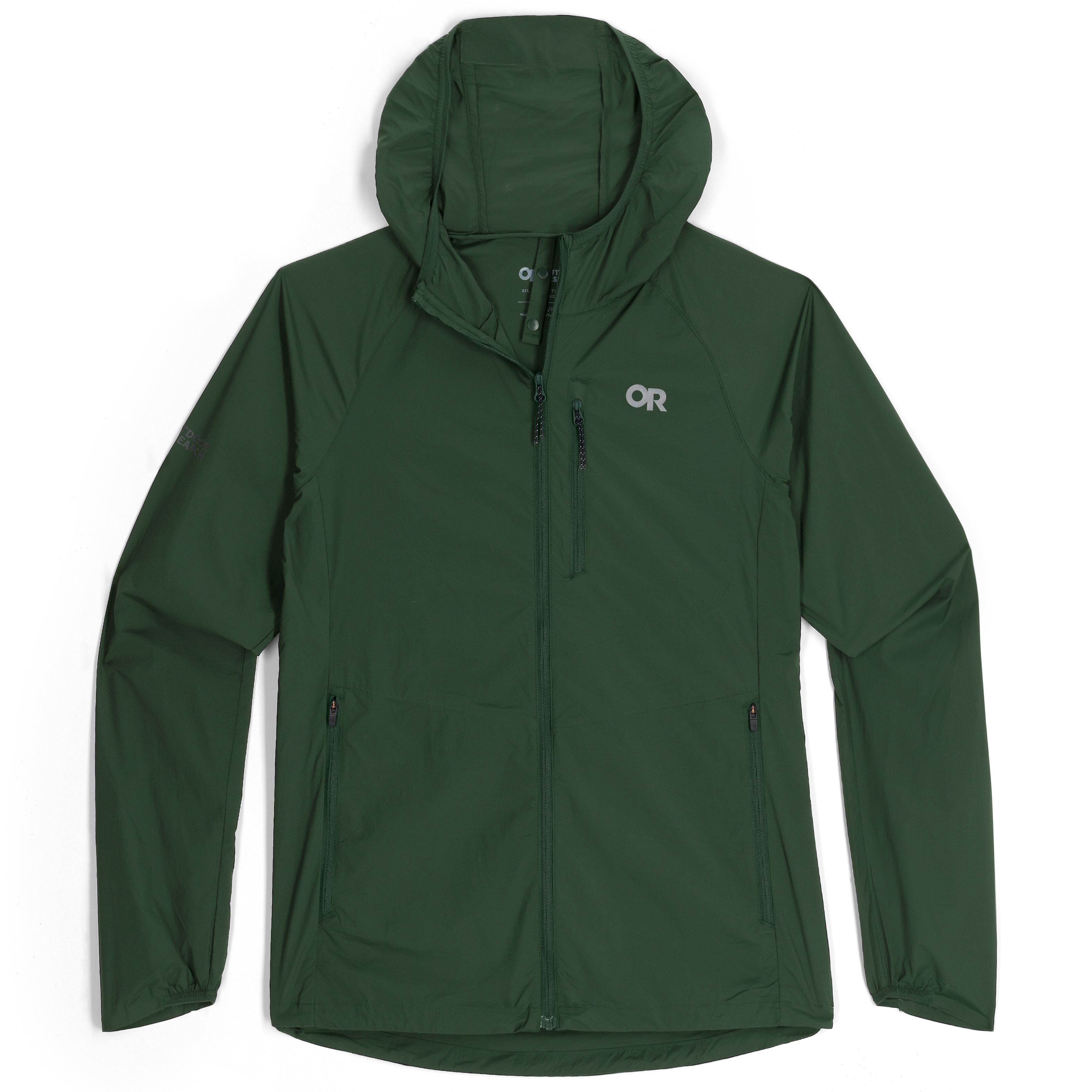 Women's Lightweight Windproof Hoodie with Stretch & Packable Design