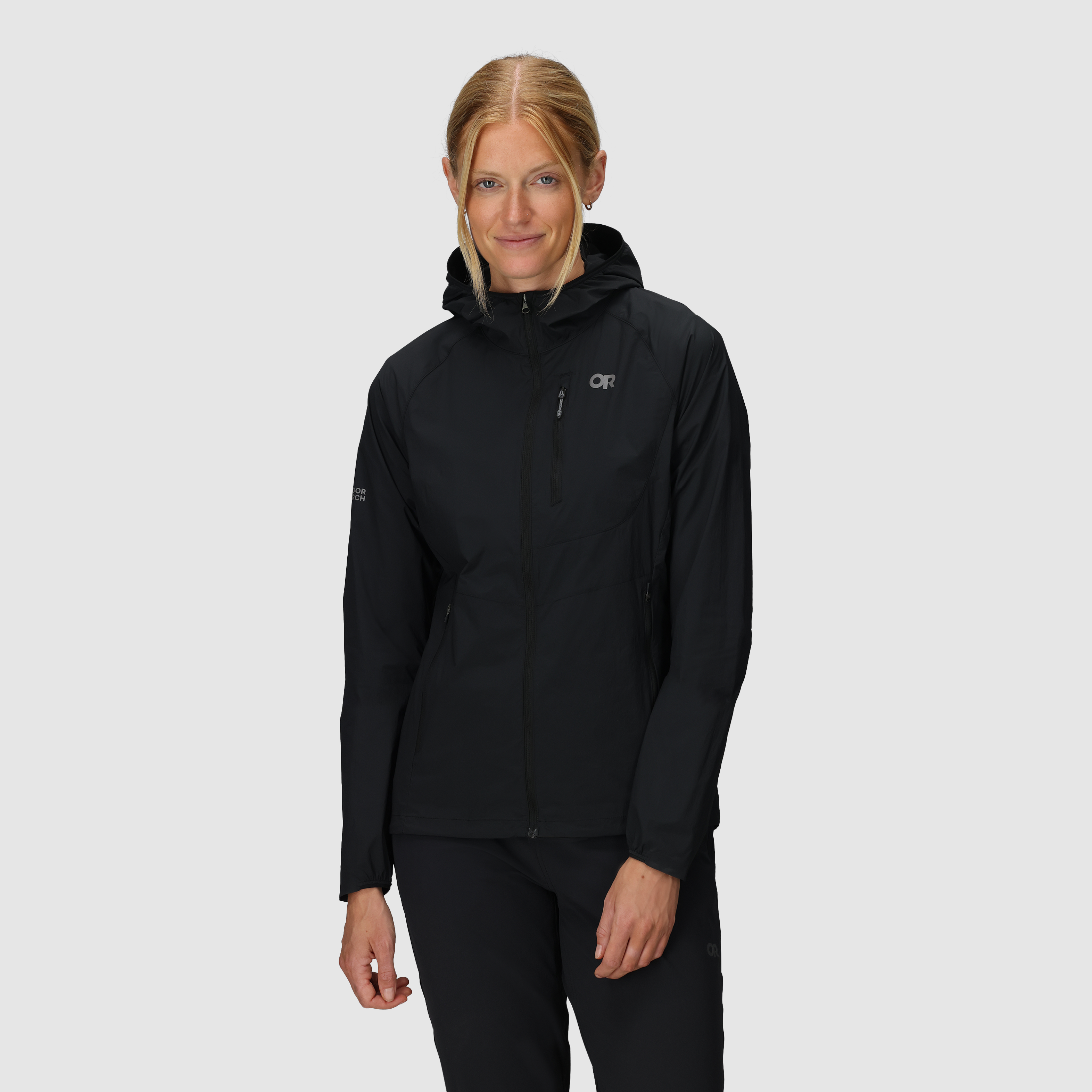 Women's Lightweight Windproof Hoodie with Stretch & Packable Design