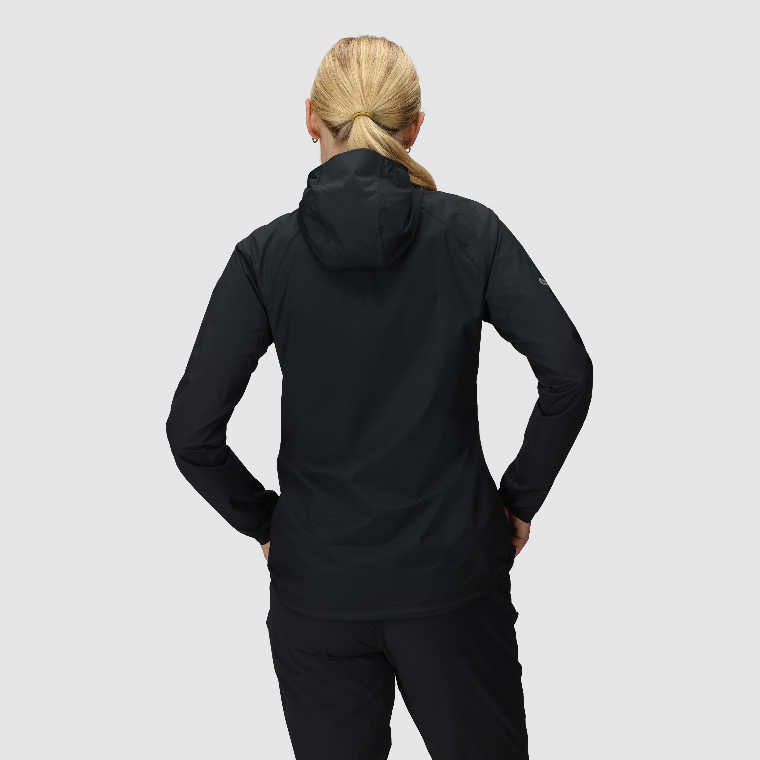 Women's Lightweight Windproof Hoodie with Stretch & Packable Design