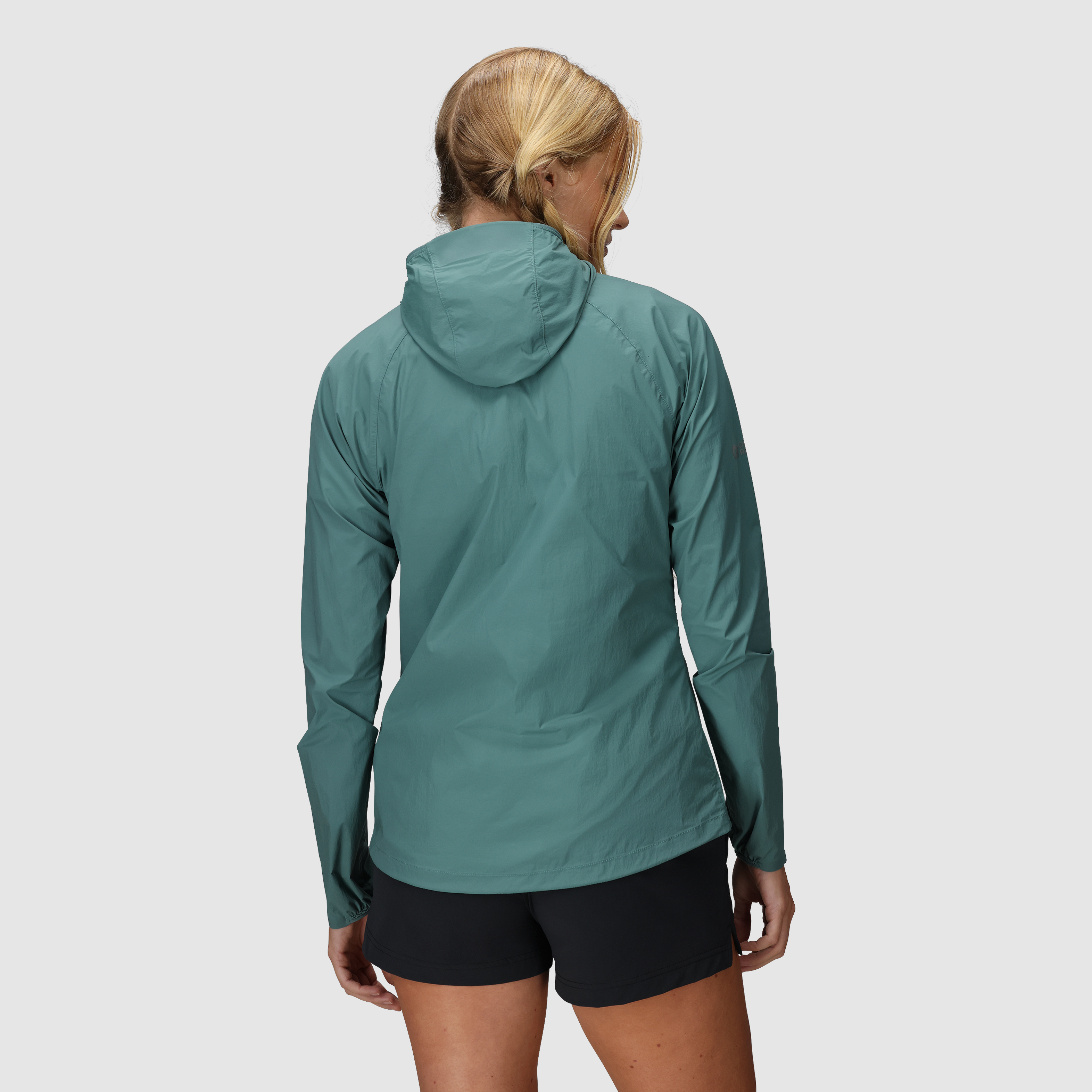 Women's Lightweight Windproof Hoodie with Stretch & Packable Design