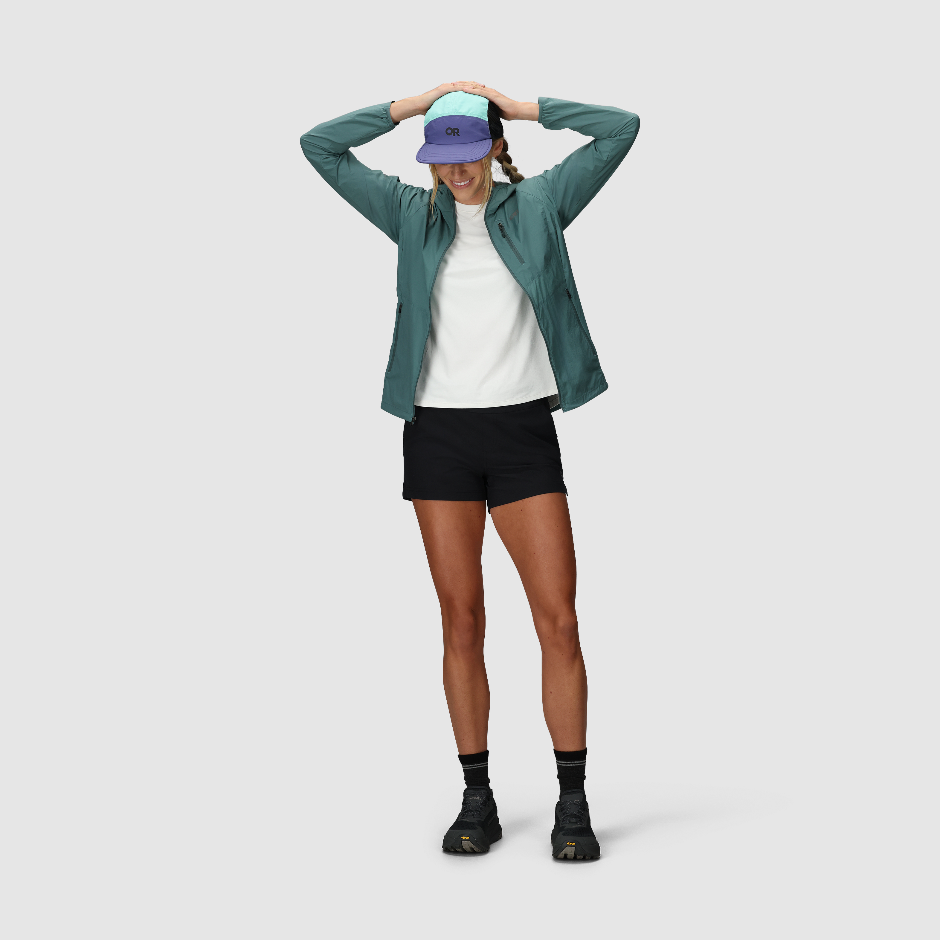 Women's Lightweight Windproof Hoodie with Stretch & Packable Design