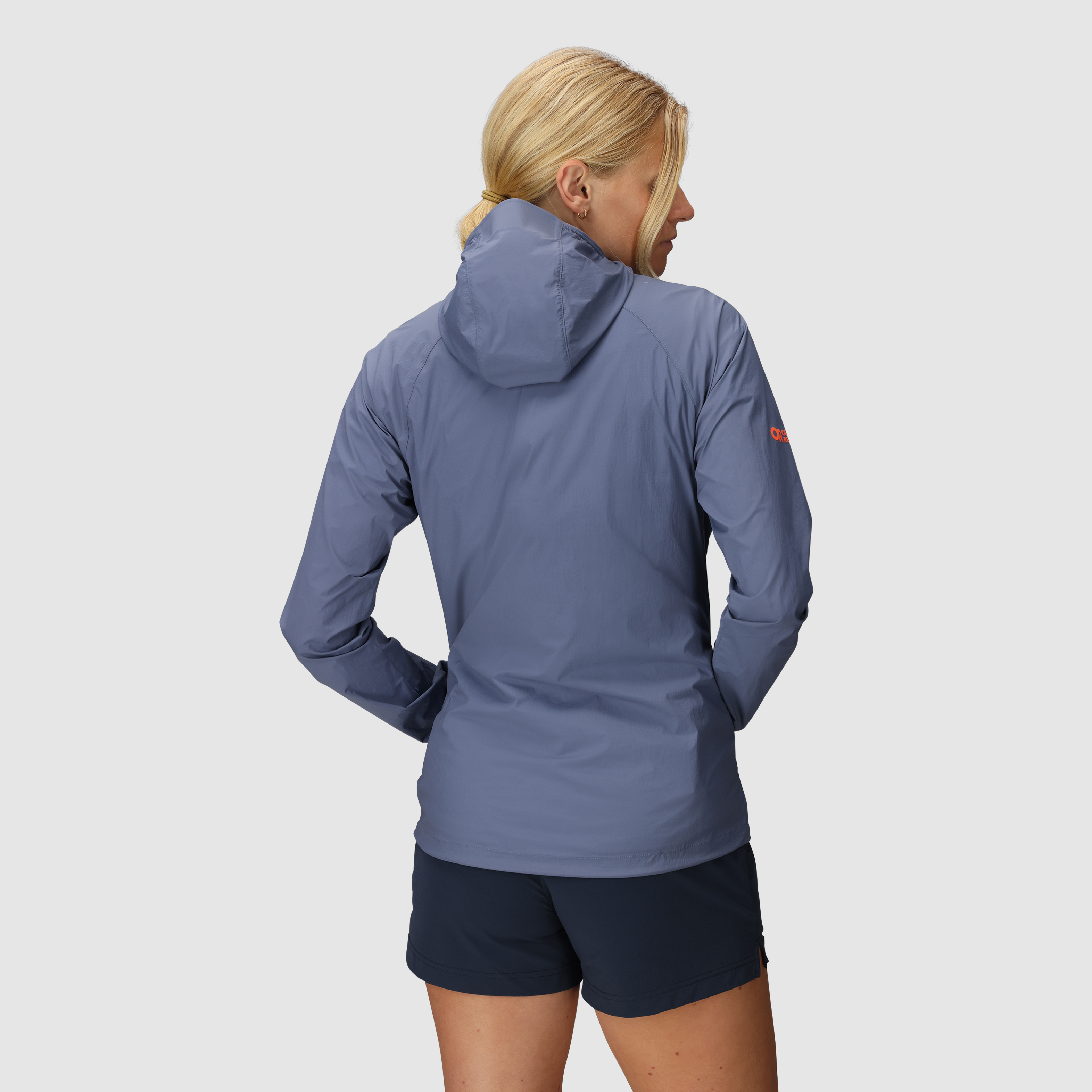 Women's Lightweight Windproof Hoodie with Stretch & Packable Design