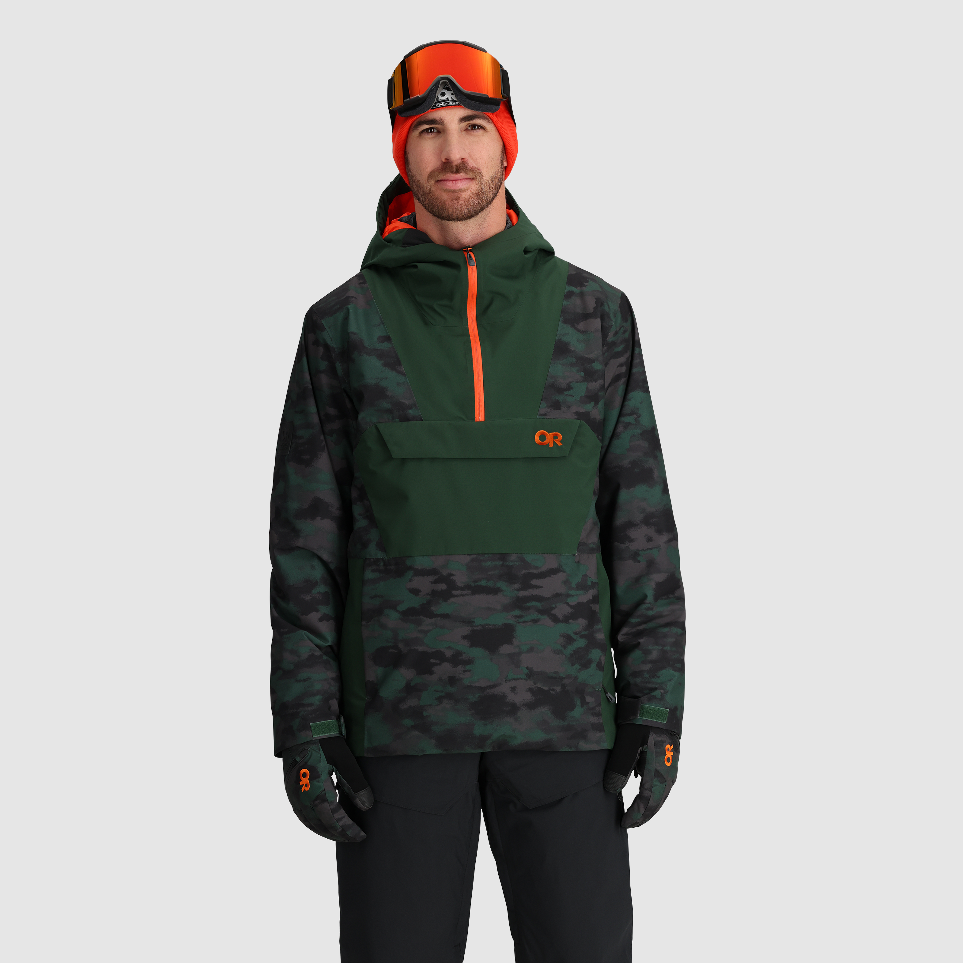 Men's Snowcrew Anorak Jacket - Waterproof & Insulated for Skiing