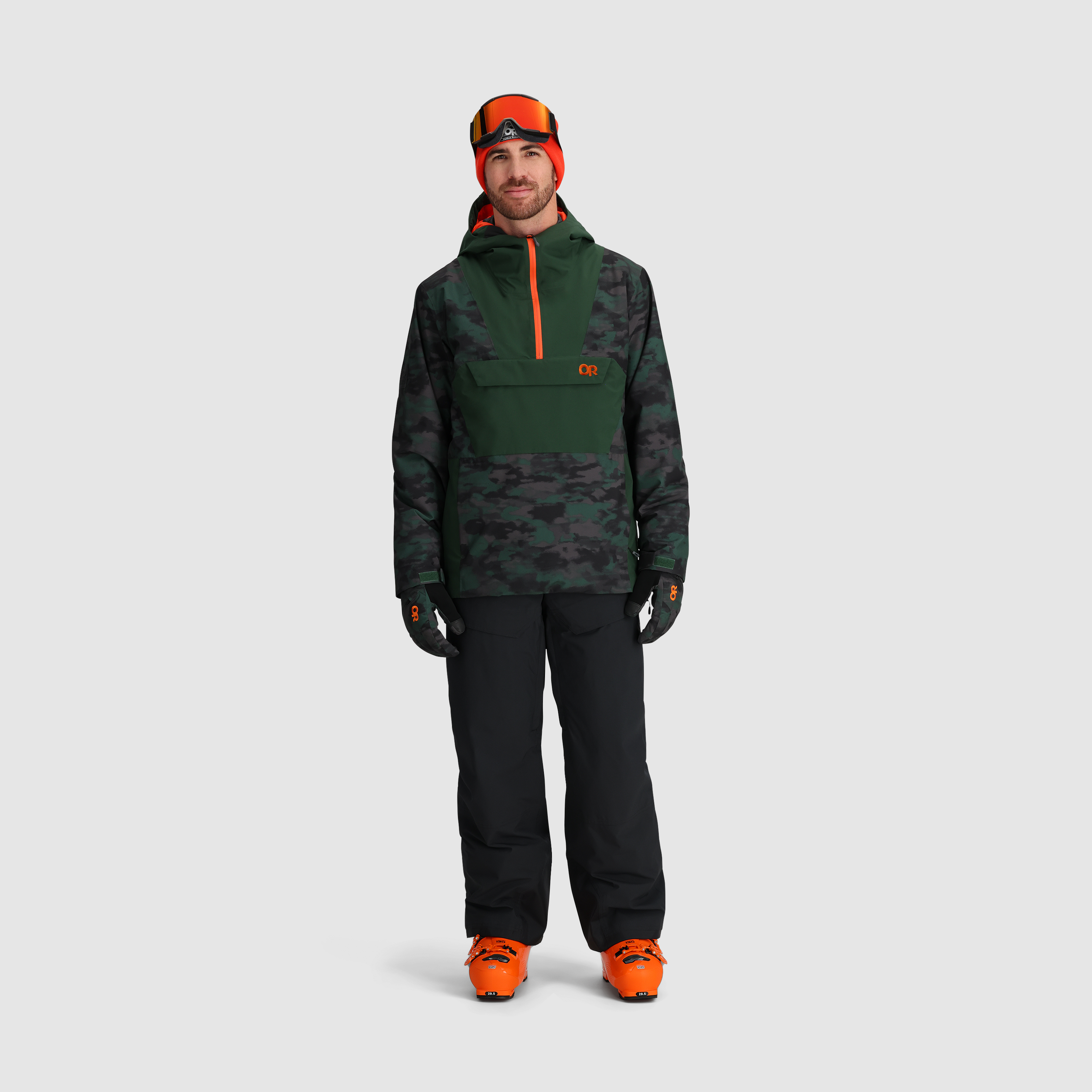 Men's Snowcrew Anorak Jacket - Waterproof & Insulated for Skiing