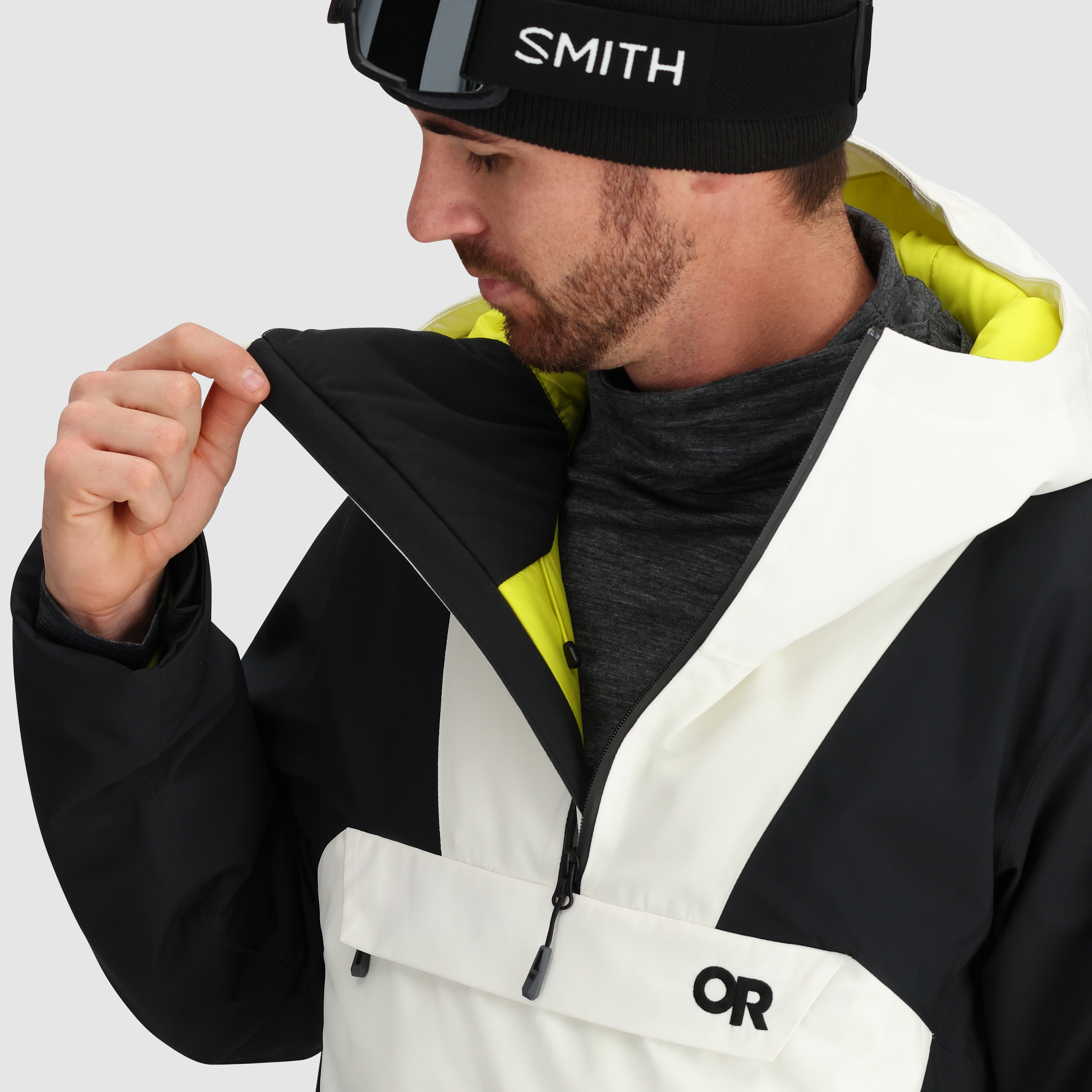 Men's Snowcrew Anorak Jacket - Waterproof & Insulated for Skiing