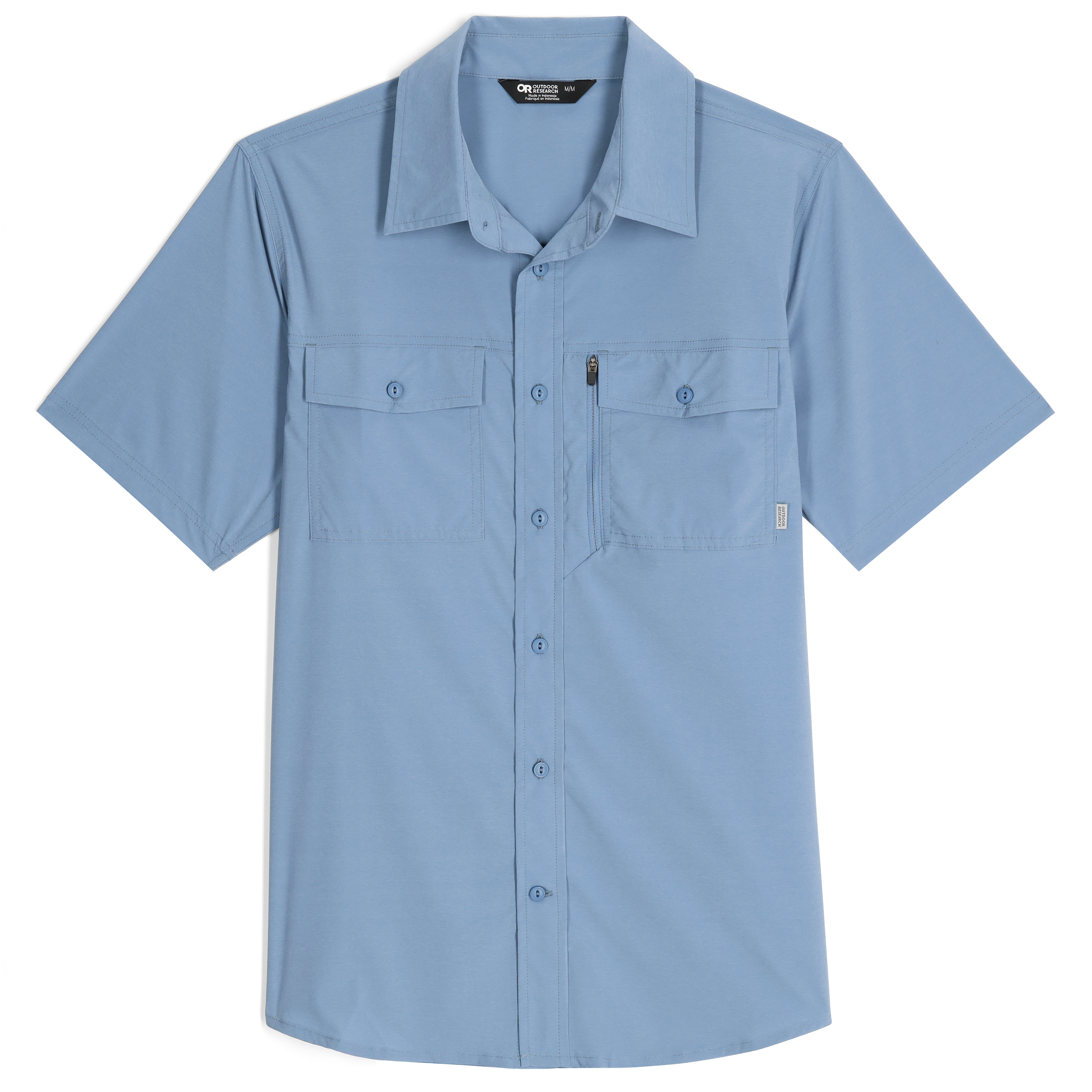 Men's Way Station Travel Shirt with Secret Zip Pocket - UPF 30