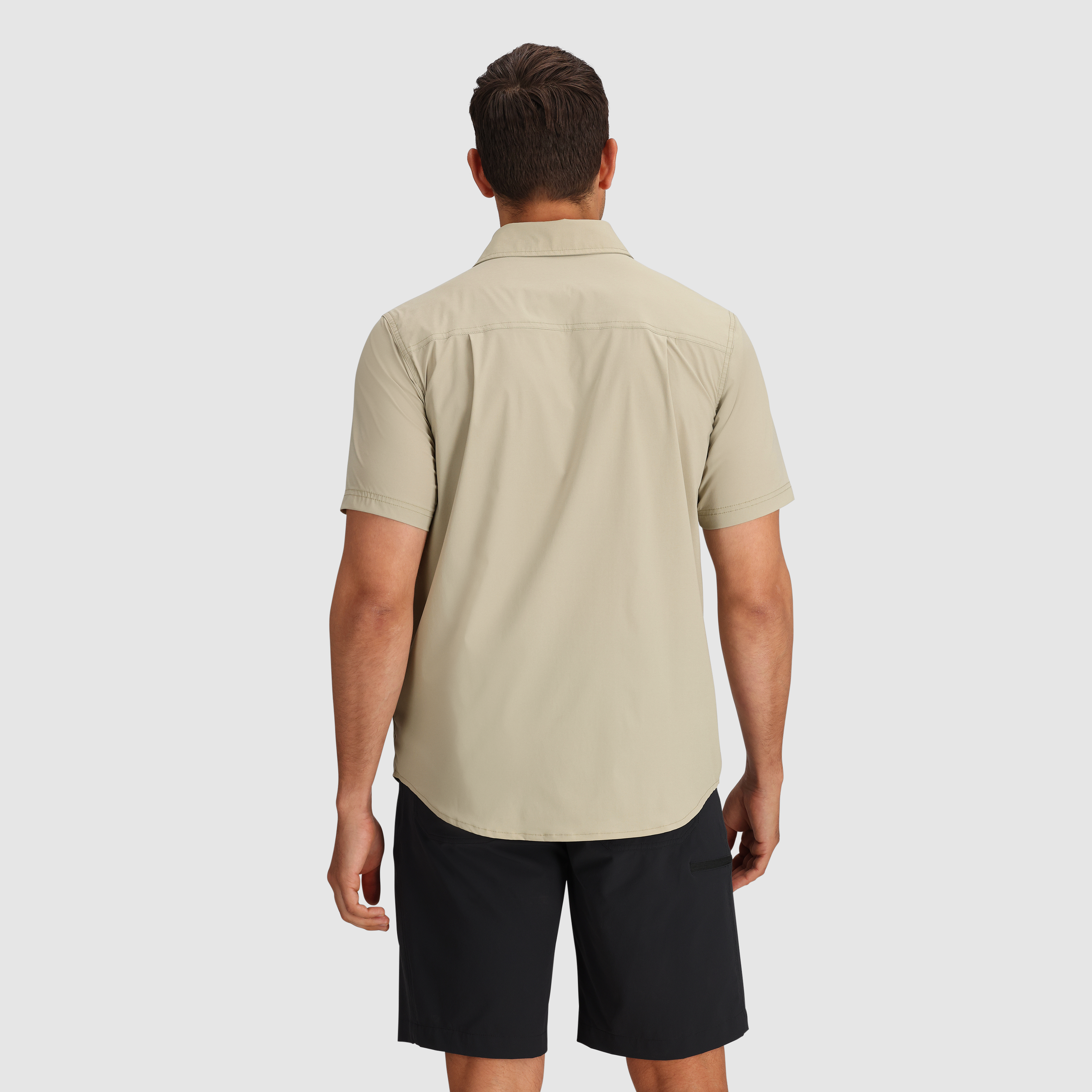 Men's Way Station Travel Shirt with Secret Zip Pocket - UPF 30