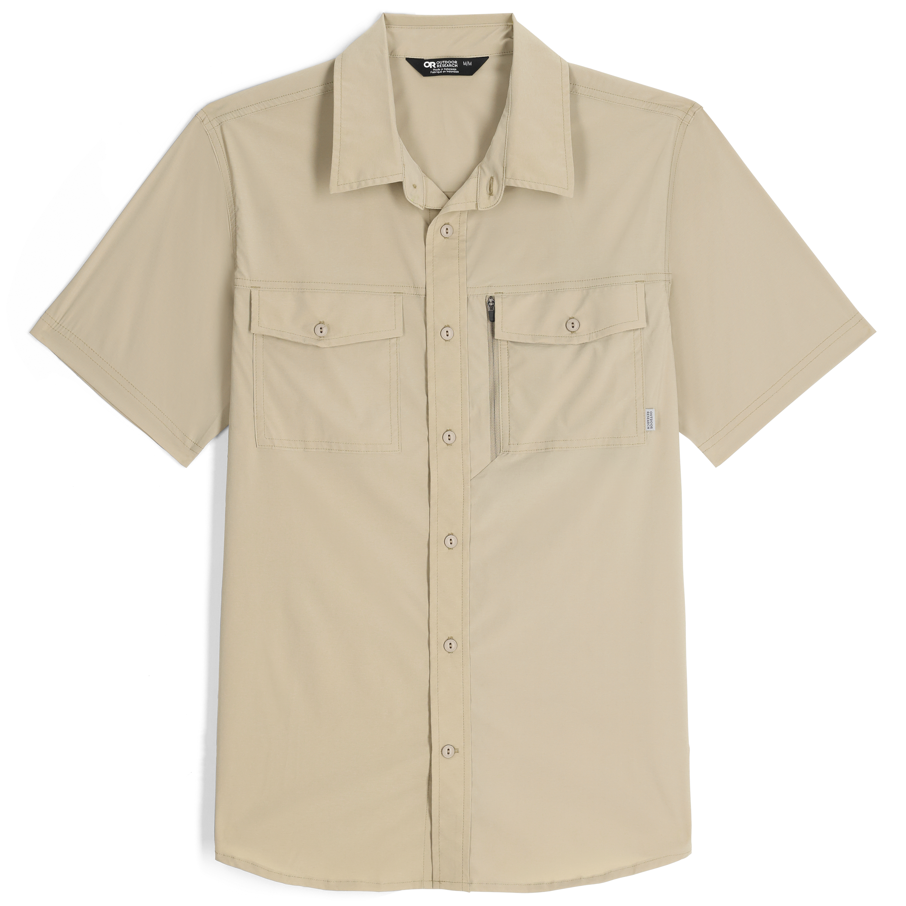 Men's Way Station Travel Shirt with Secret Zip Pocket - UPF 30