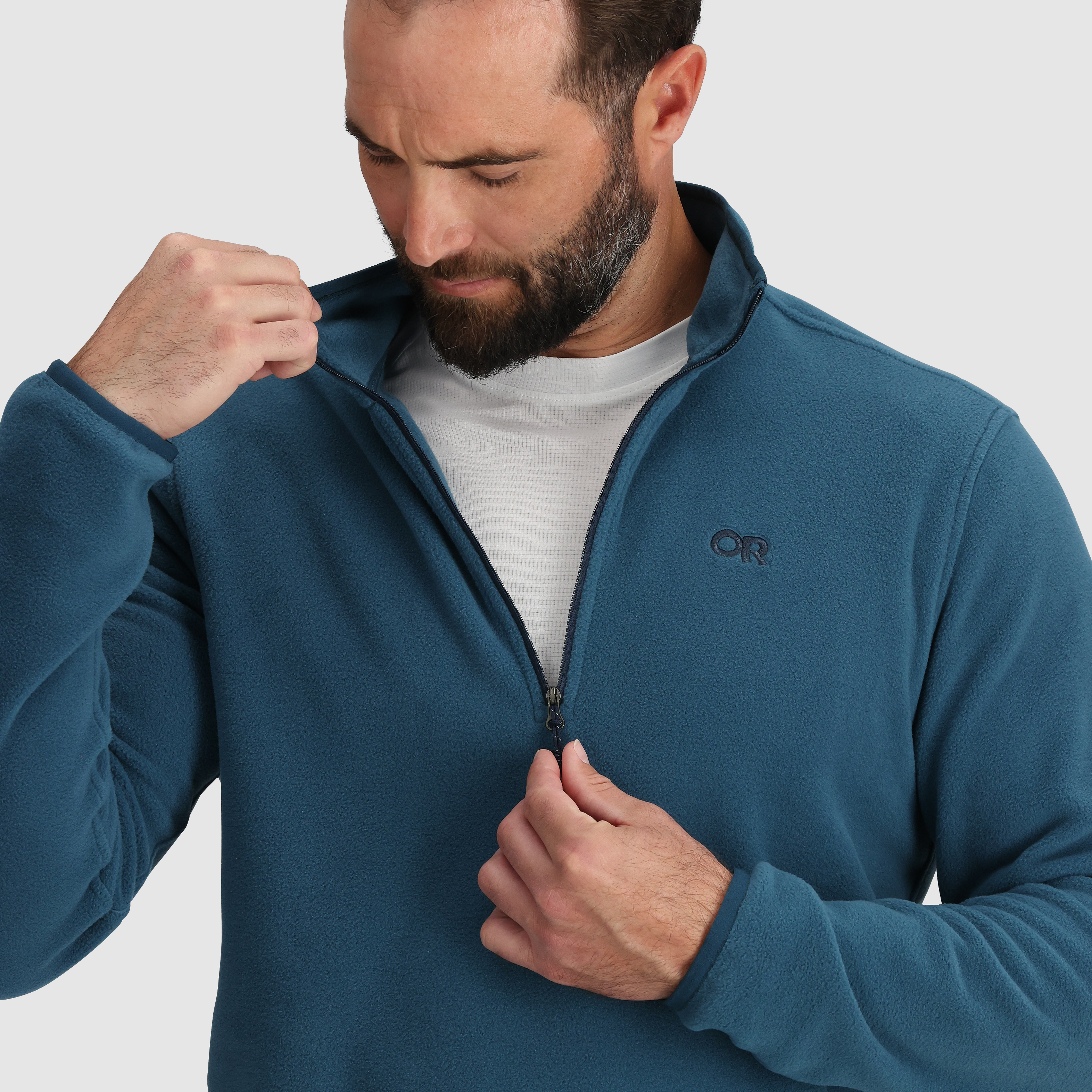 Men's OR Polartec® 100 Quarter Zip Fleece Jacket for Outdoor Adventures