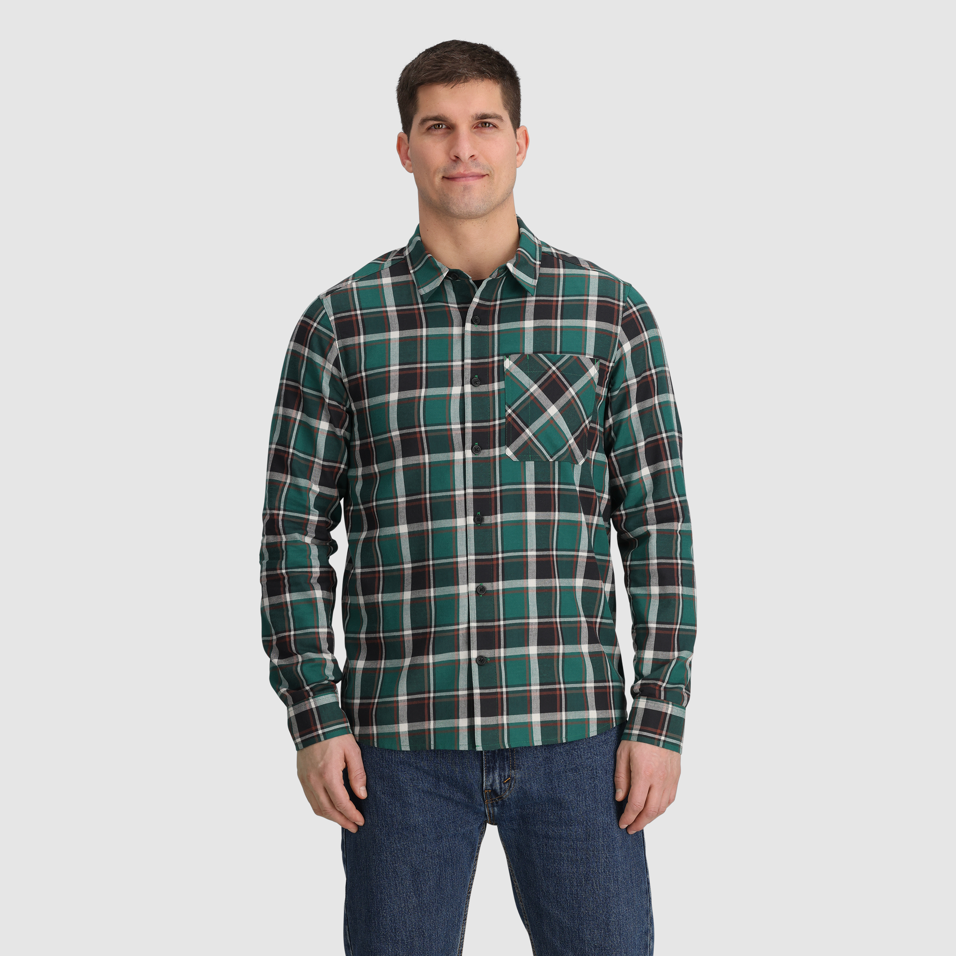 Men's Ravenna Flannel Shirt - UPF 40, Moisture-Wicking, Outdoor & Casual