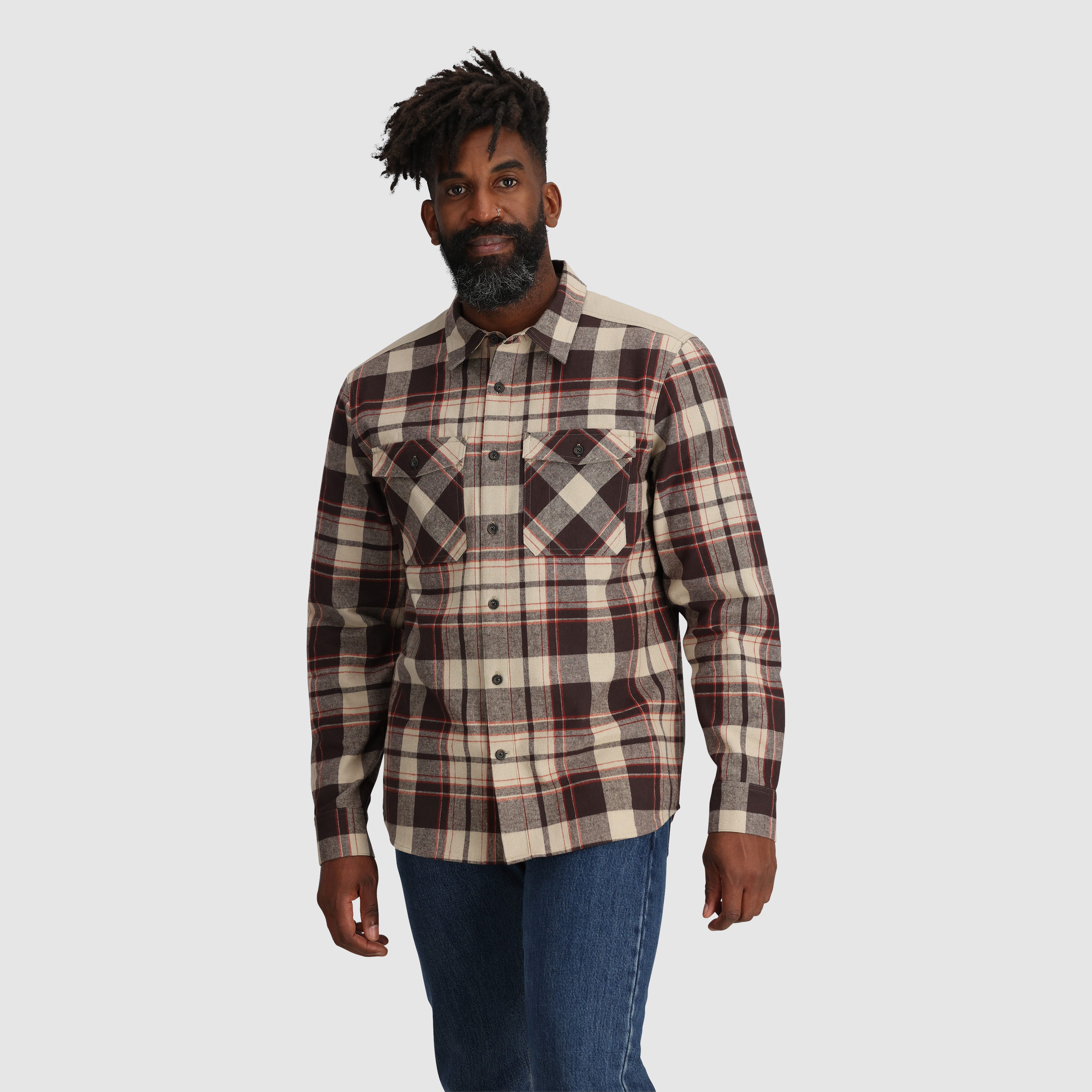 Men's Wallingford Flannel Shirt Jacket - UPF 50+ Cotton Bluesign® Approved