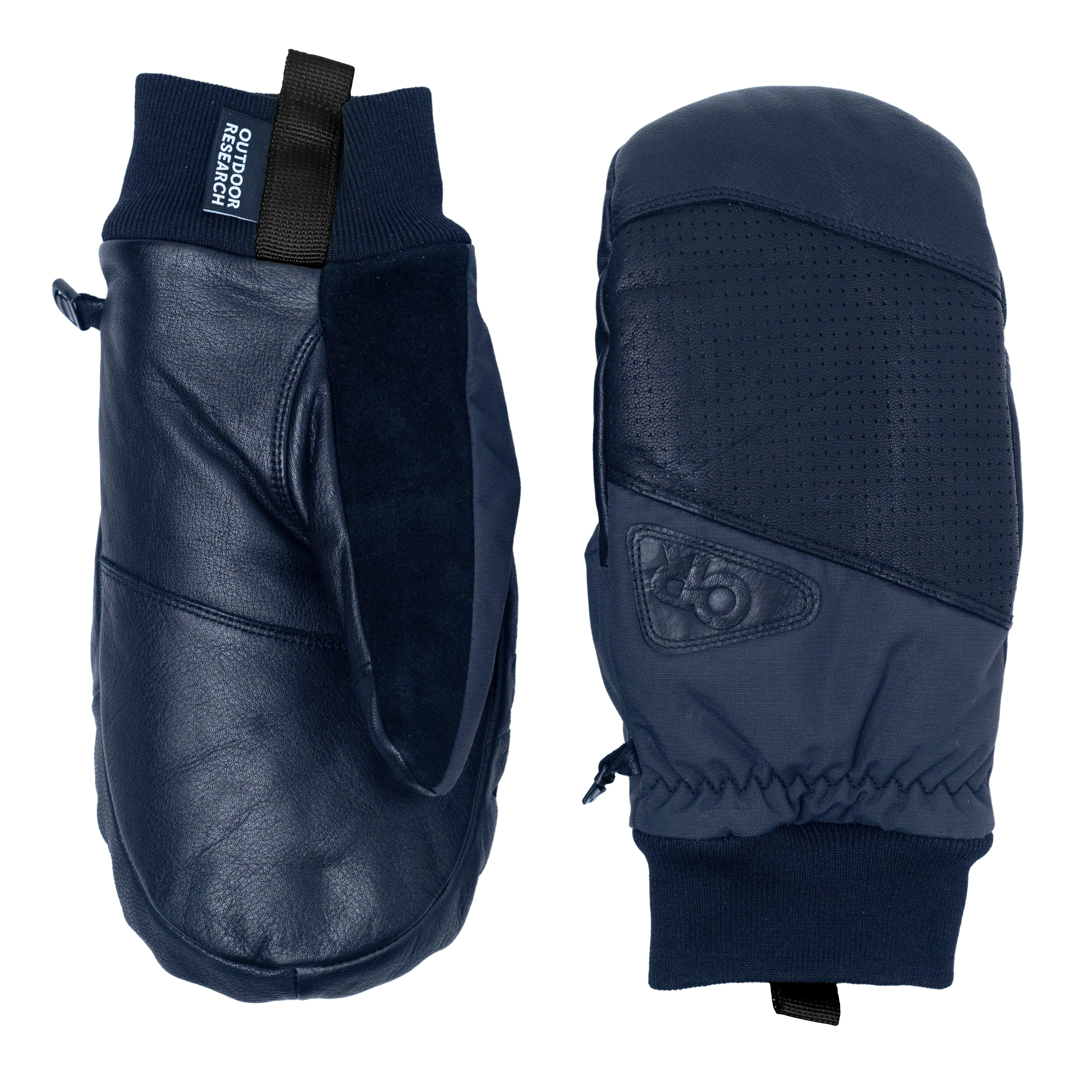 Snowcrew Waterproof Leather Ski Mitts with Touchscreen Thumbs