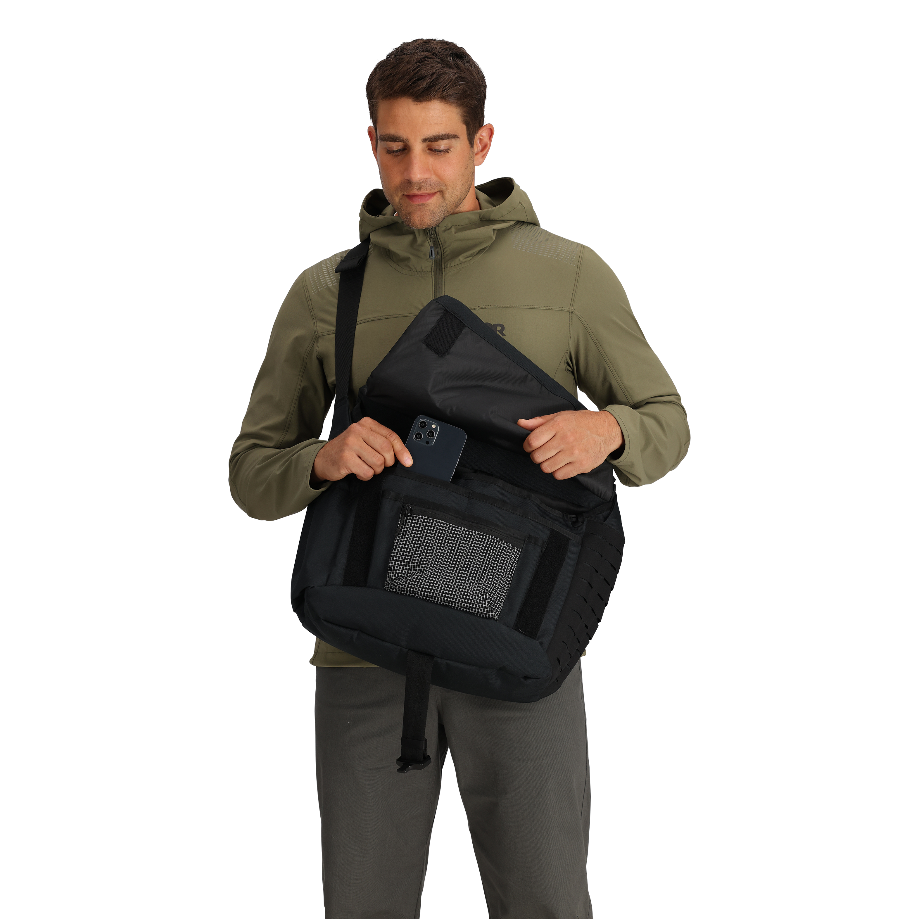 Deploy Tactical Messenger Bag with Laptop Compartment & MOLLE