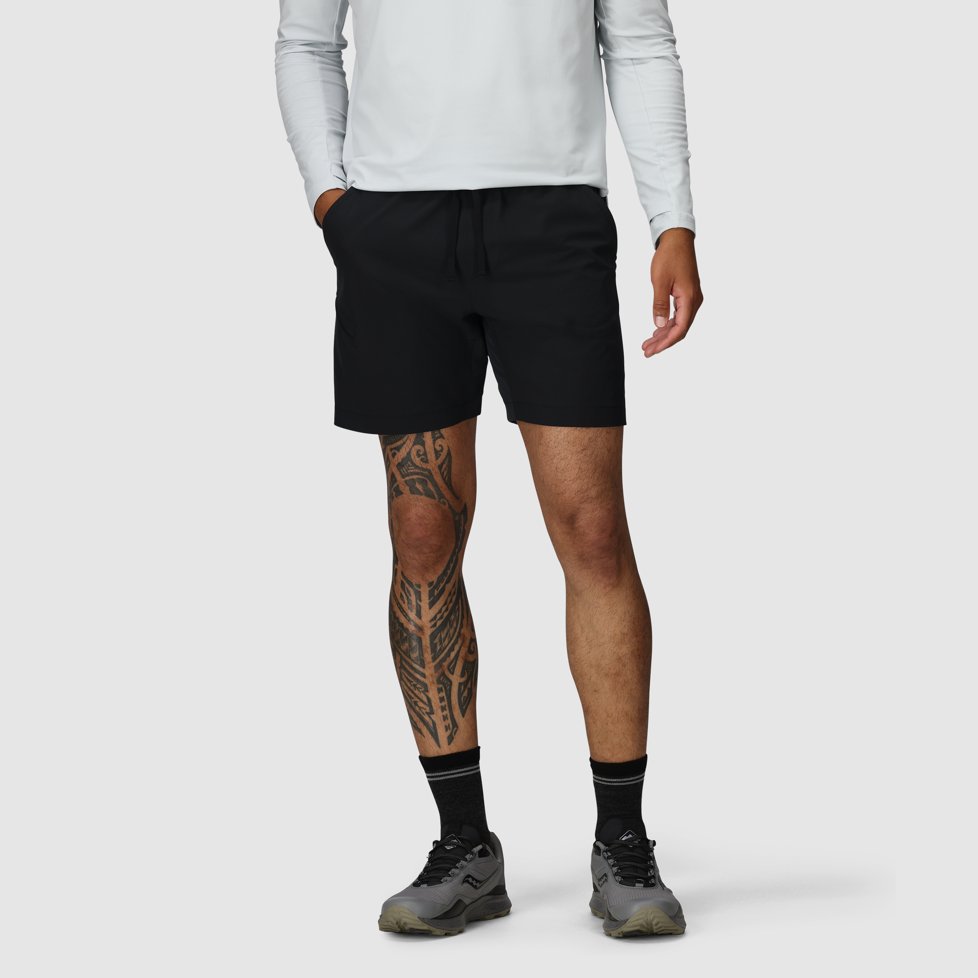 Men's Swift Lite Hybrid Running Shorts 7" with UPF 30 & Zip Pocket