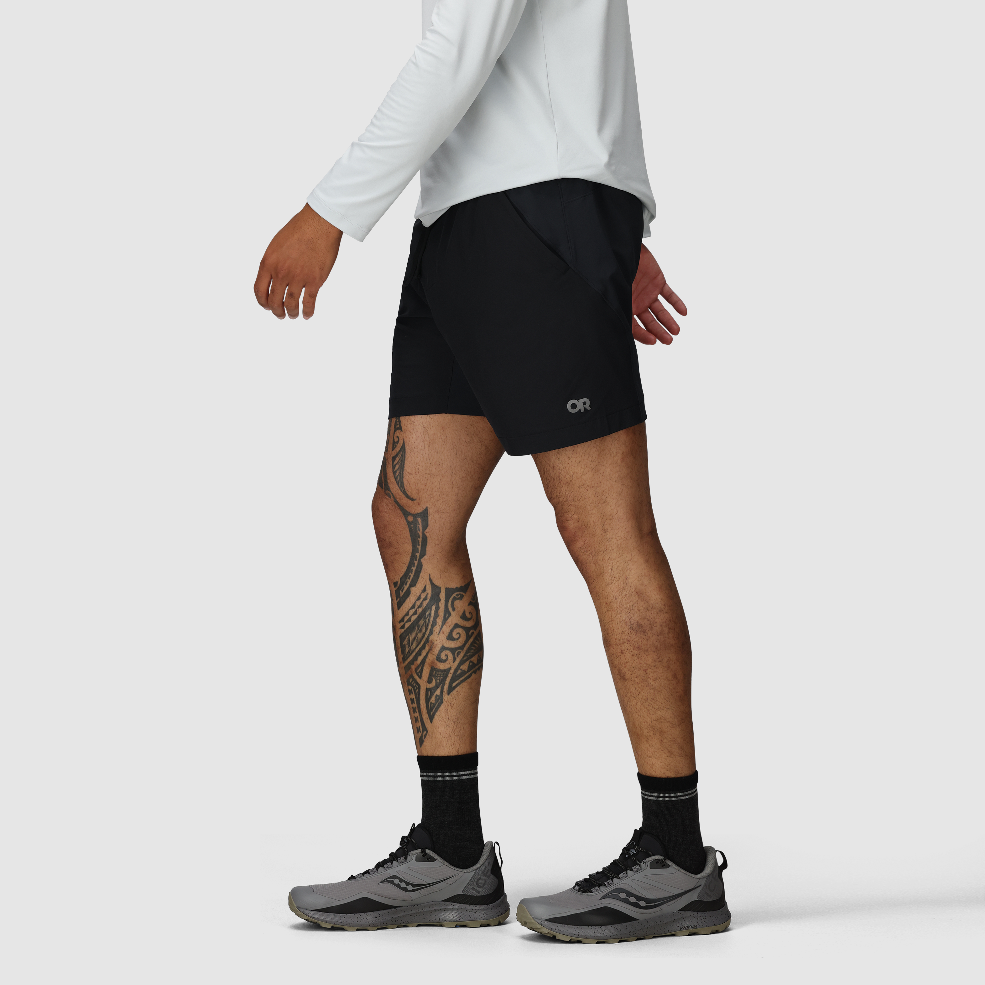 Men's Swift Lite Hybrid Running Shorts 7" with UPF 30 & Zip Pocket