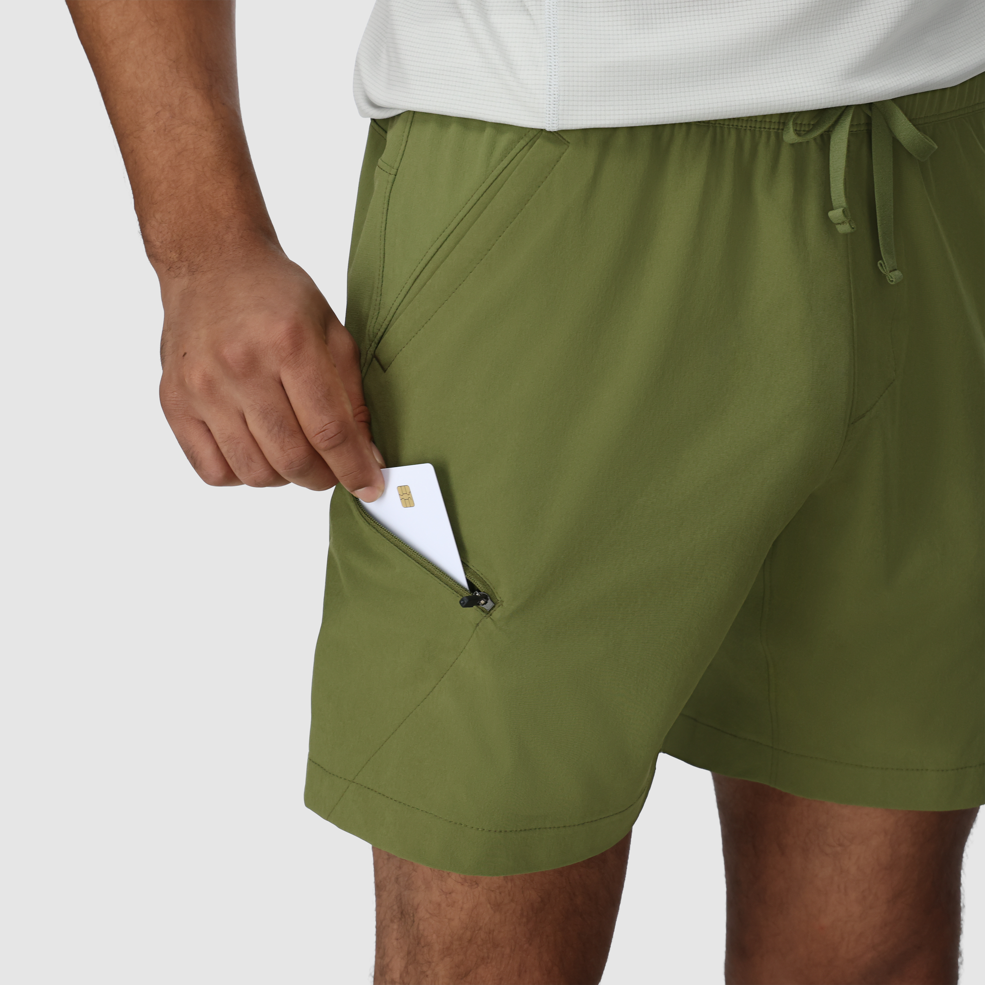 Men's Swift Lite Hybrid Running Shorts 7" with UPF 30 & Zip Pocket
