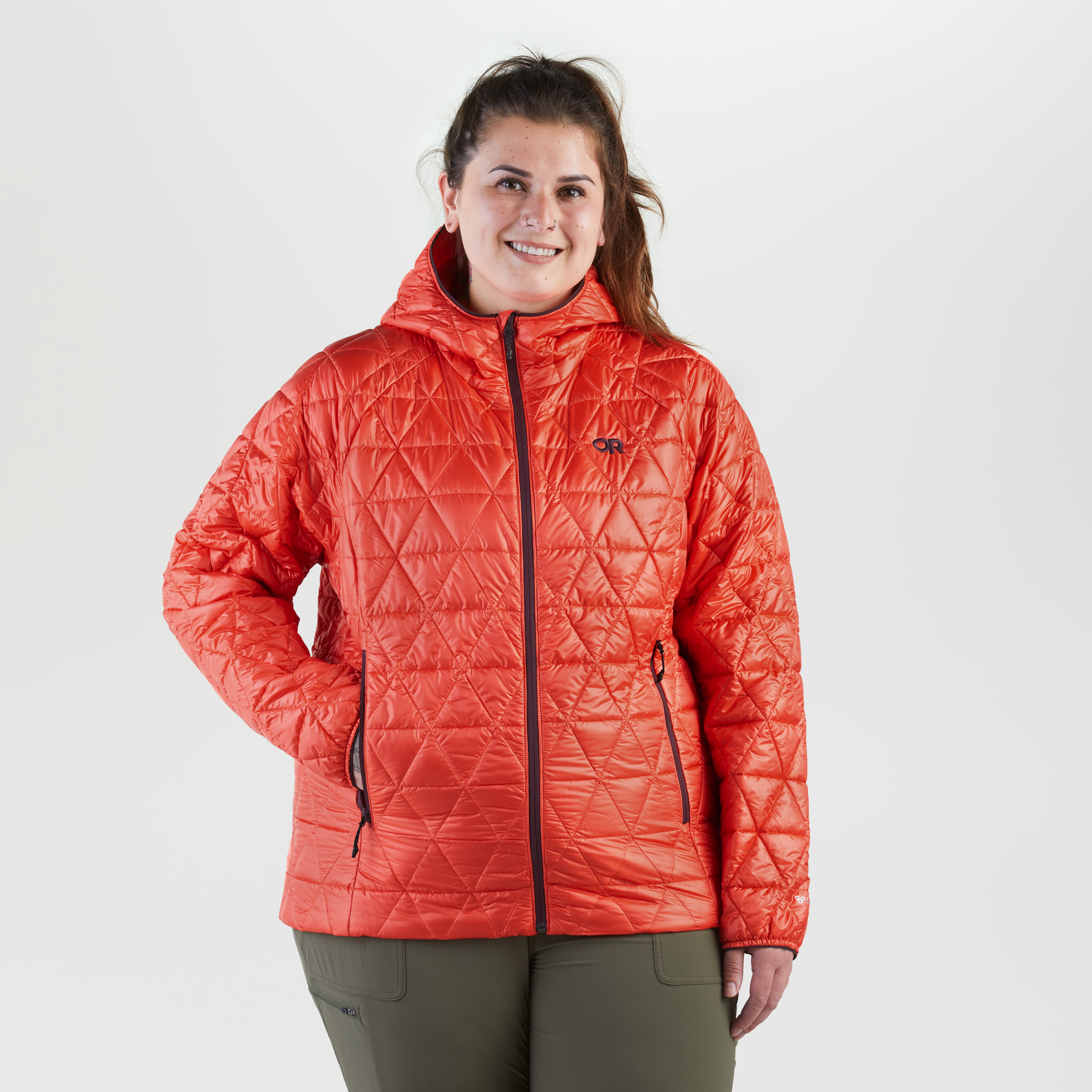 Women's Plus Size Helium Insulated Hoodie - Waterproof & Warm
