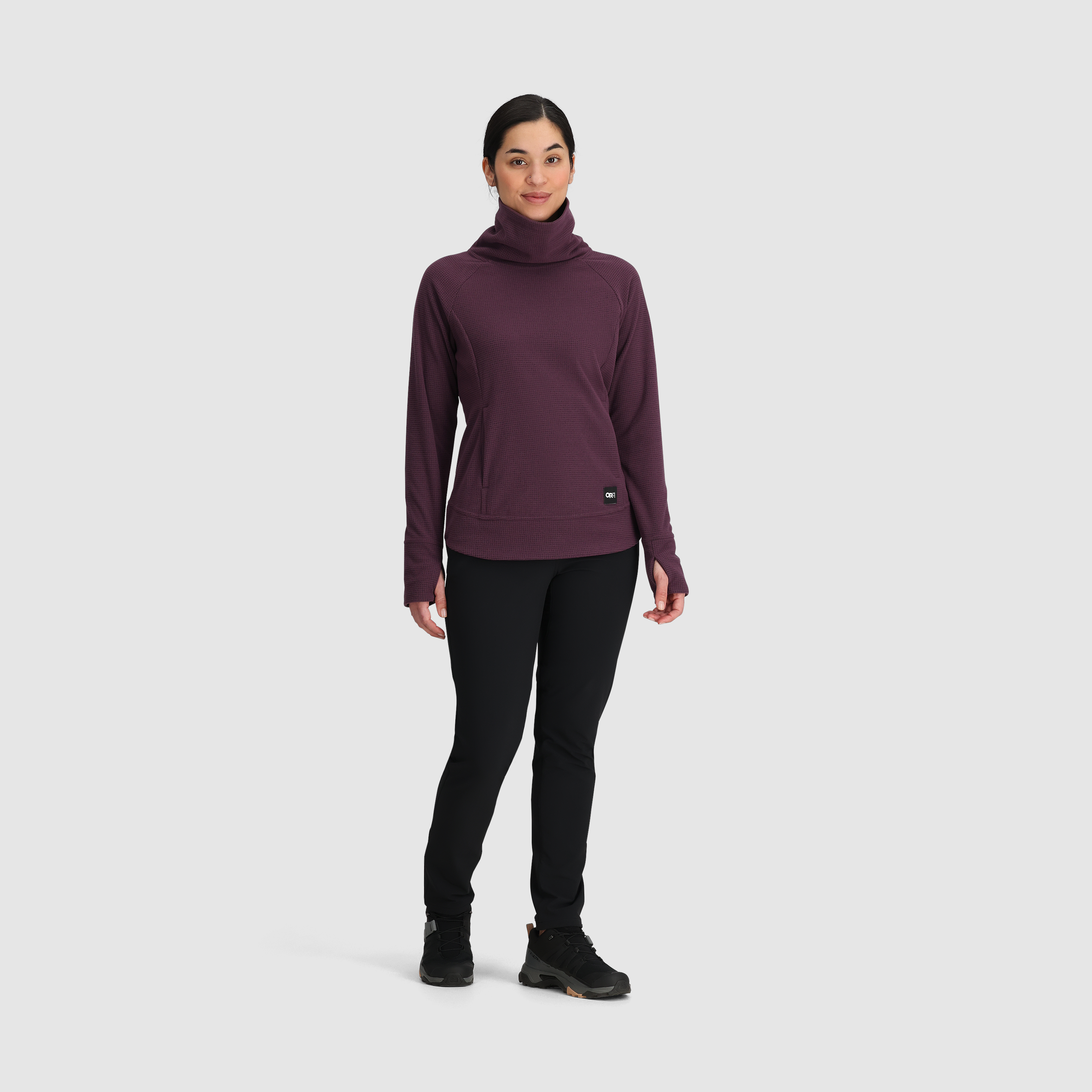 Women's Fleece Cowl Neck Pullover with UPF 30 & ActiveTemp™