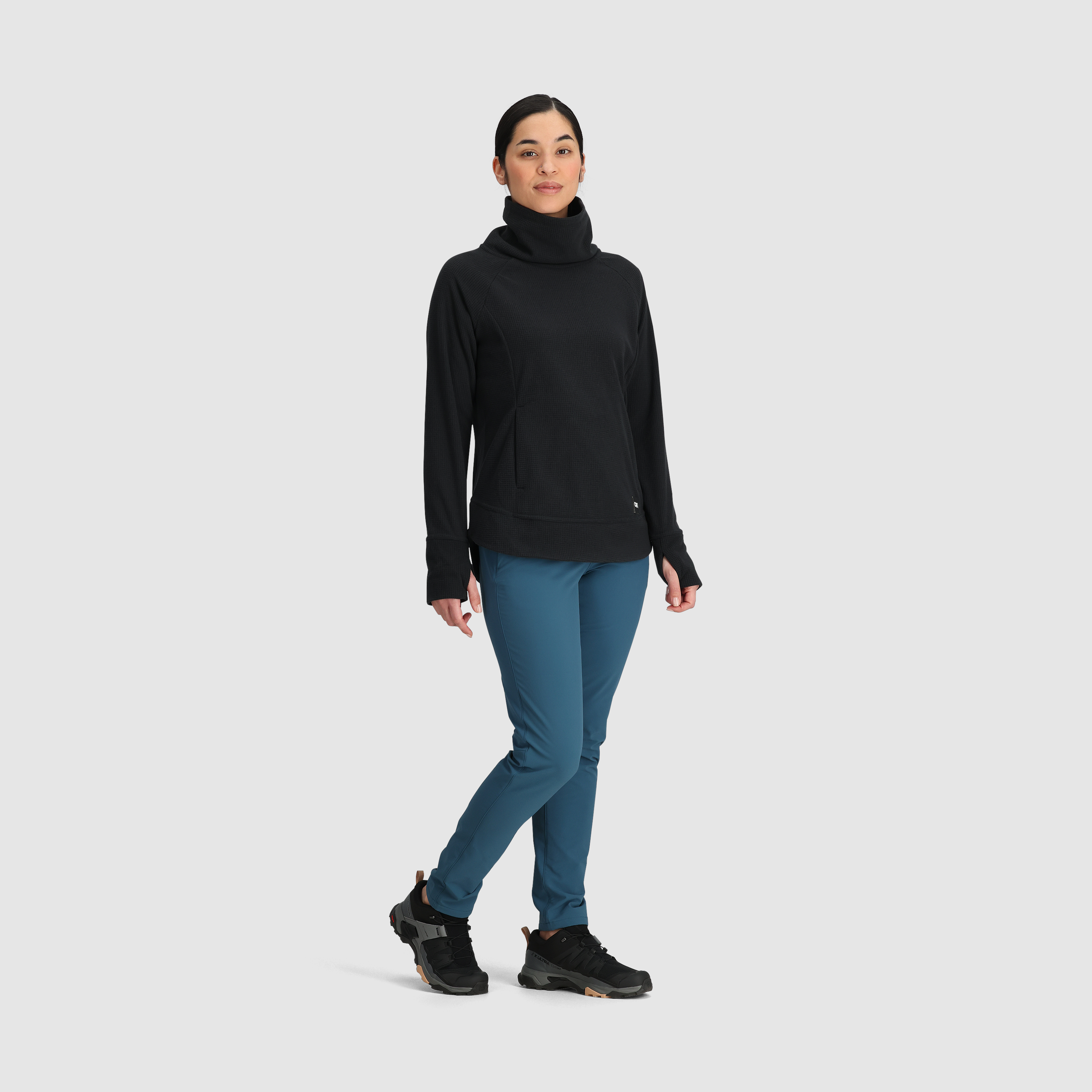 Women's Fleece Cowl Neck Pullover with UPF 30 & ActiveTemp™