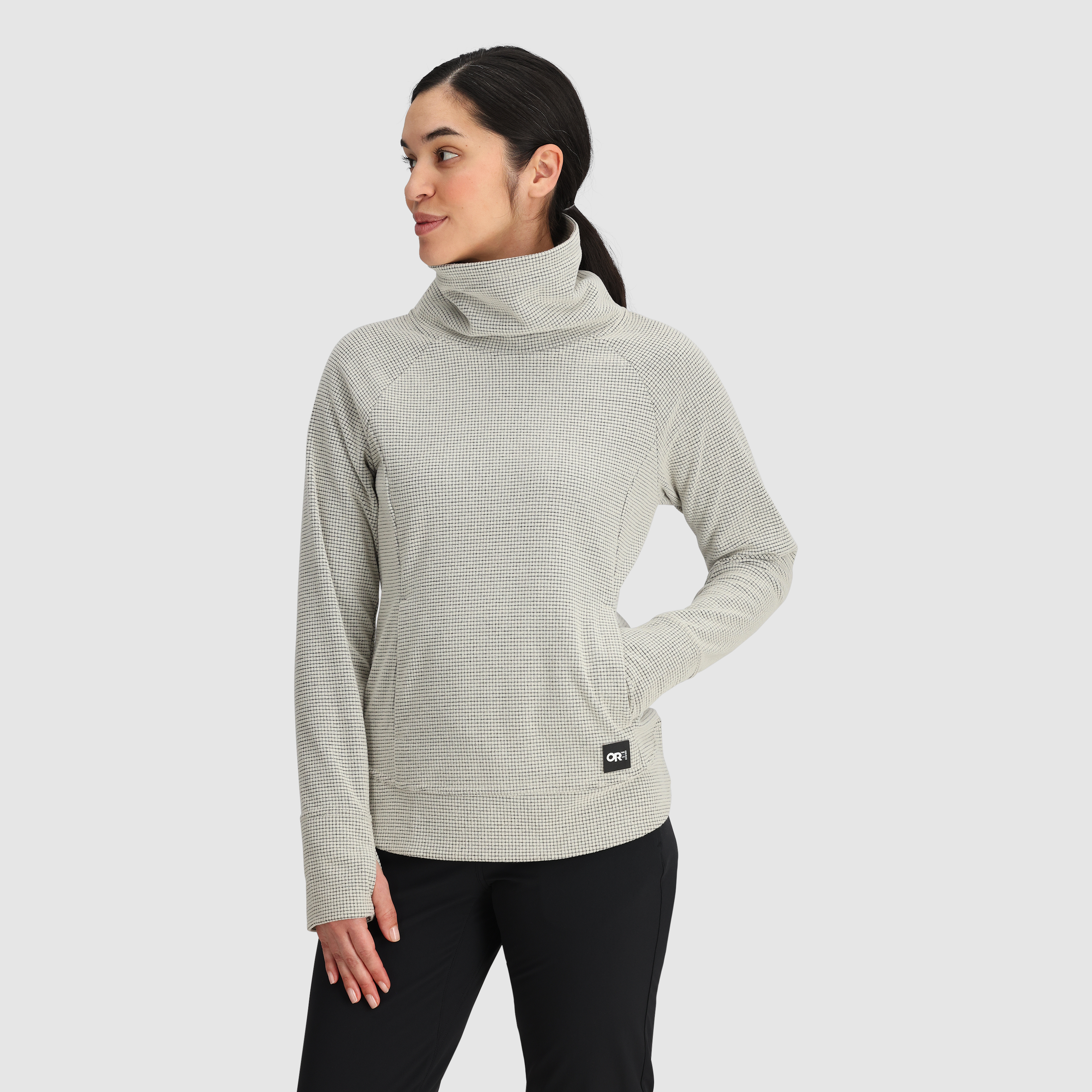 Women's Fleece Cowl Neck Pullover with UPF 30 & ActiveTemp™
