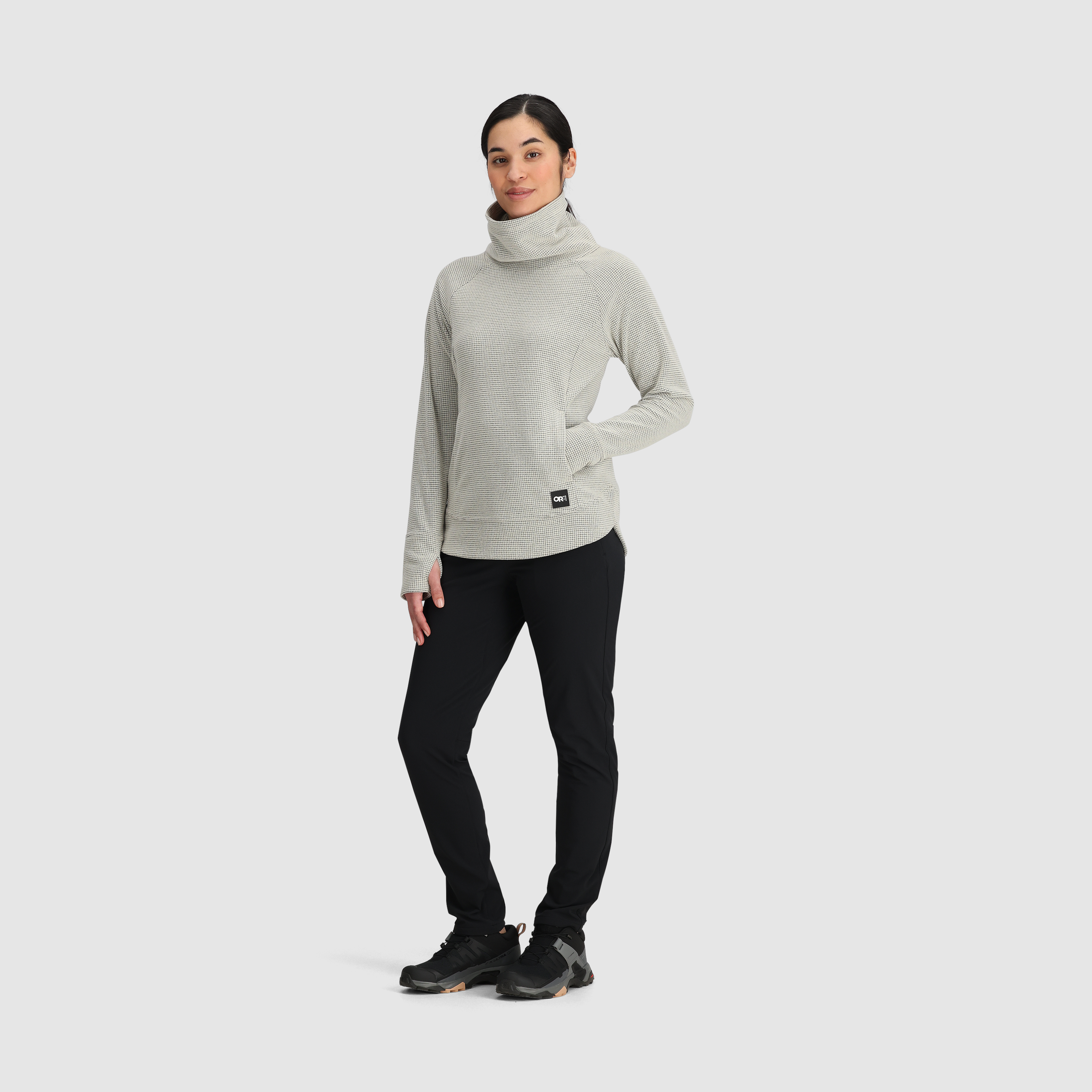 Women's Fleece Cowl Neck Pullover with UPF 30 & ActiveTemp™