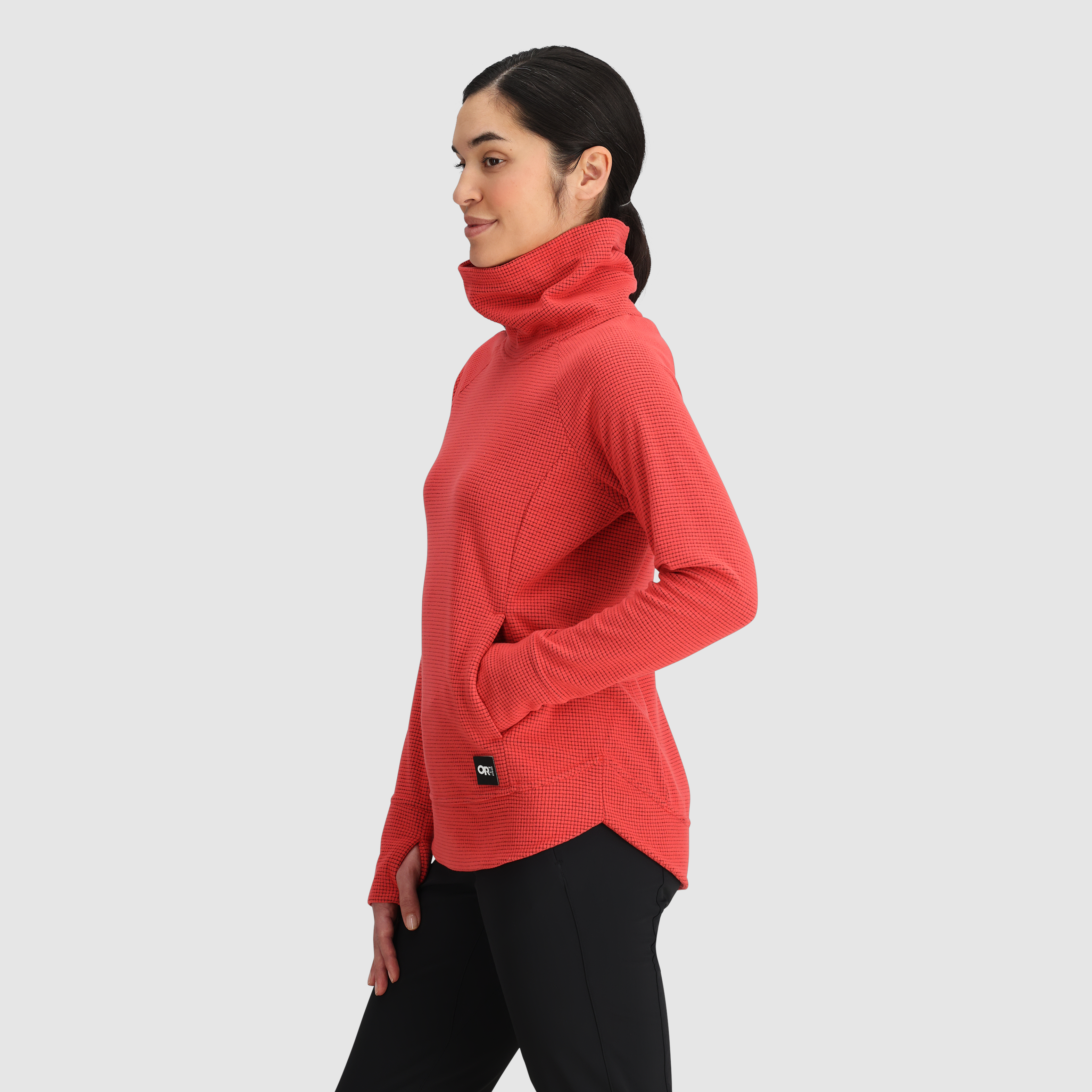 Women's Fleece Cowl Neck Pullover with UPF 30 & ActiveTemp™