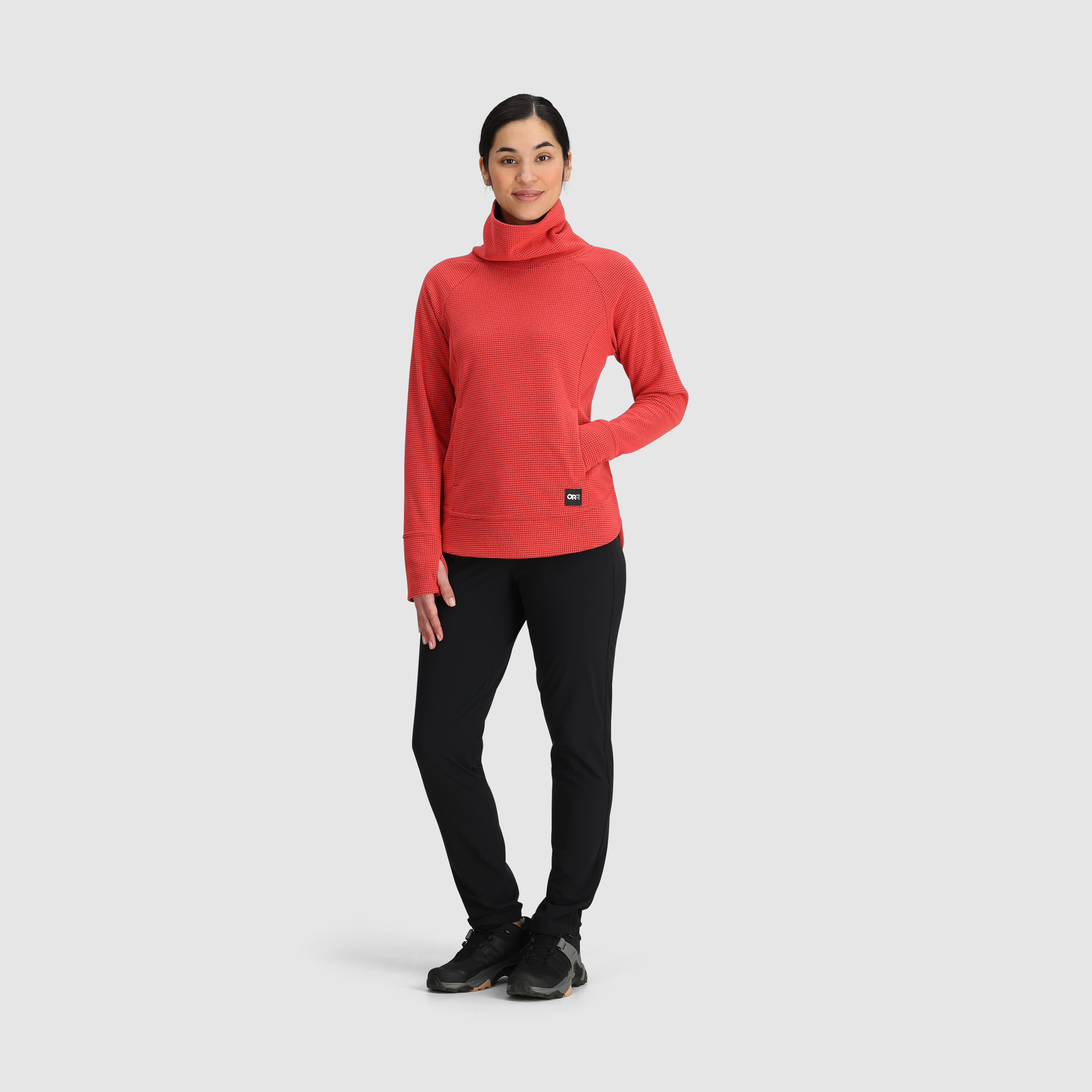 Women's Fleece Cowl Neck Pullover with UPF 30 & ActiveTemp™