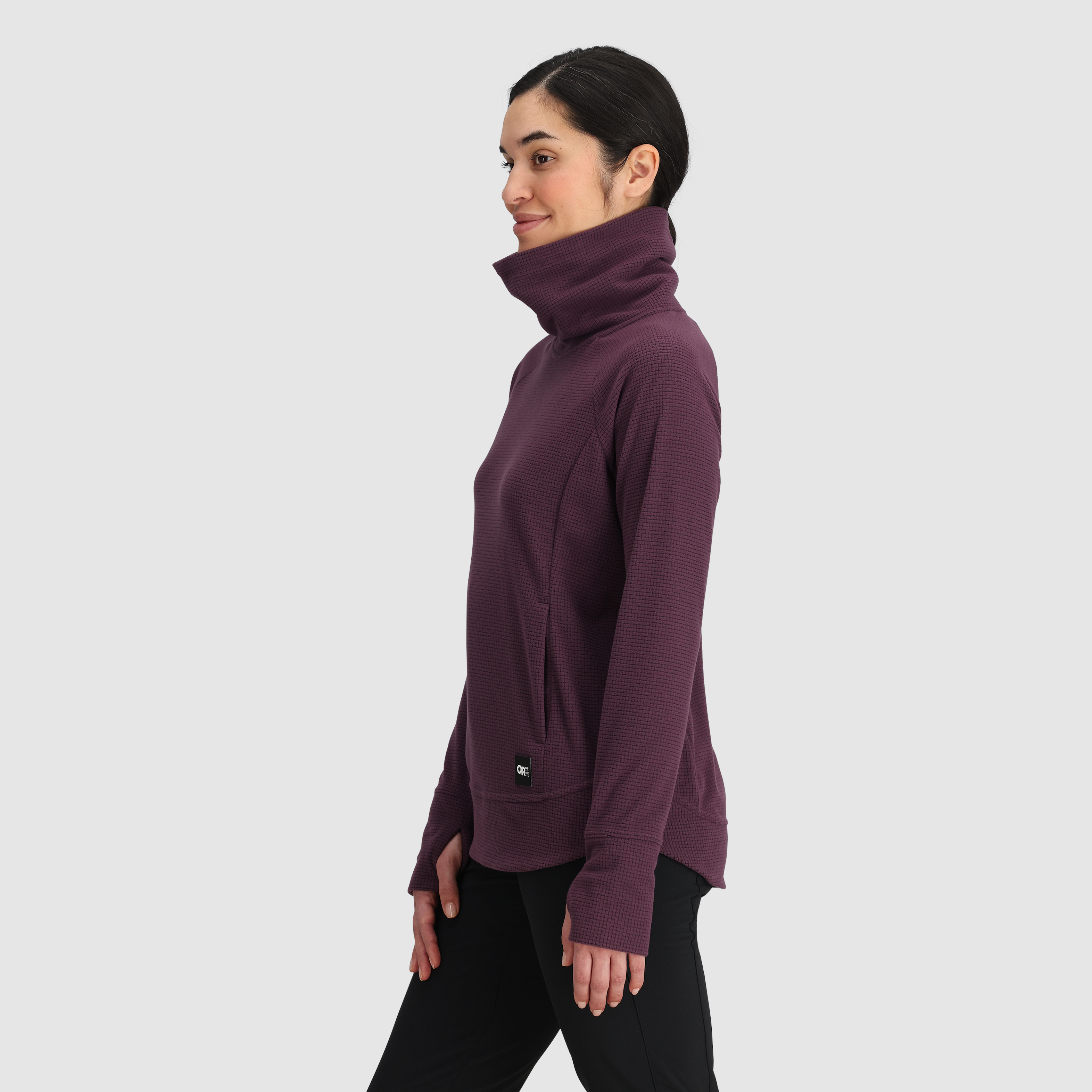 Women's Fleece Cowl Neck Pullover with UPF 30 & ActiveTemp™