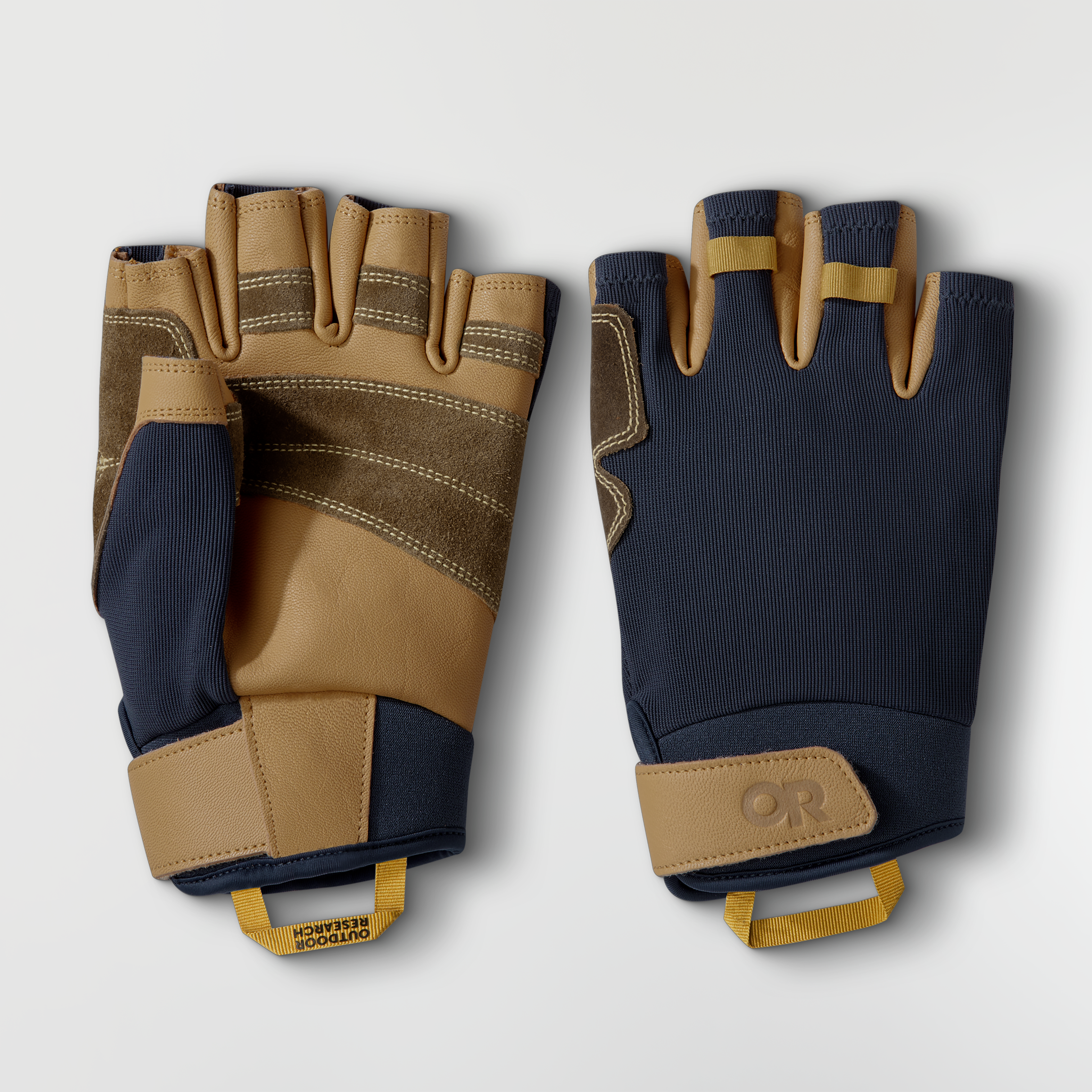 Fossil Rock II Fingerless Climbing Gloves for Belaying & Aid Climbing