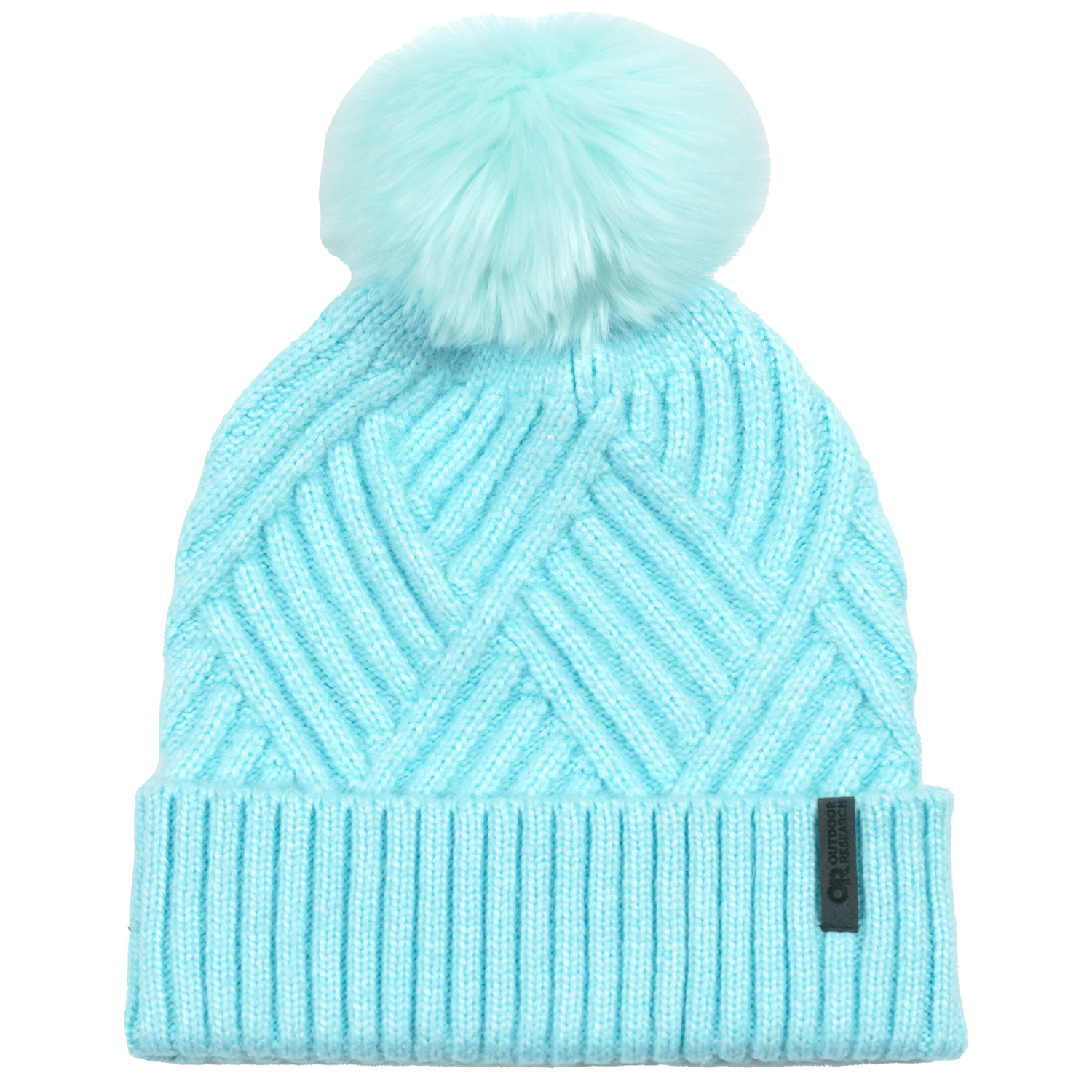 Women's Recycled Seine Beanie with Pom-Pom - Winter Hat