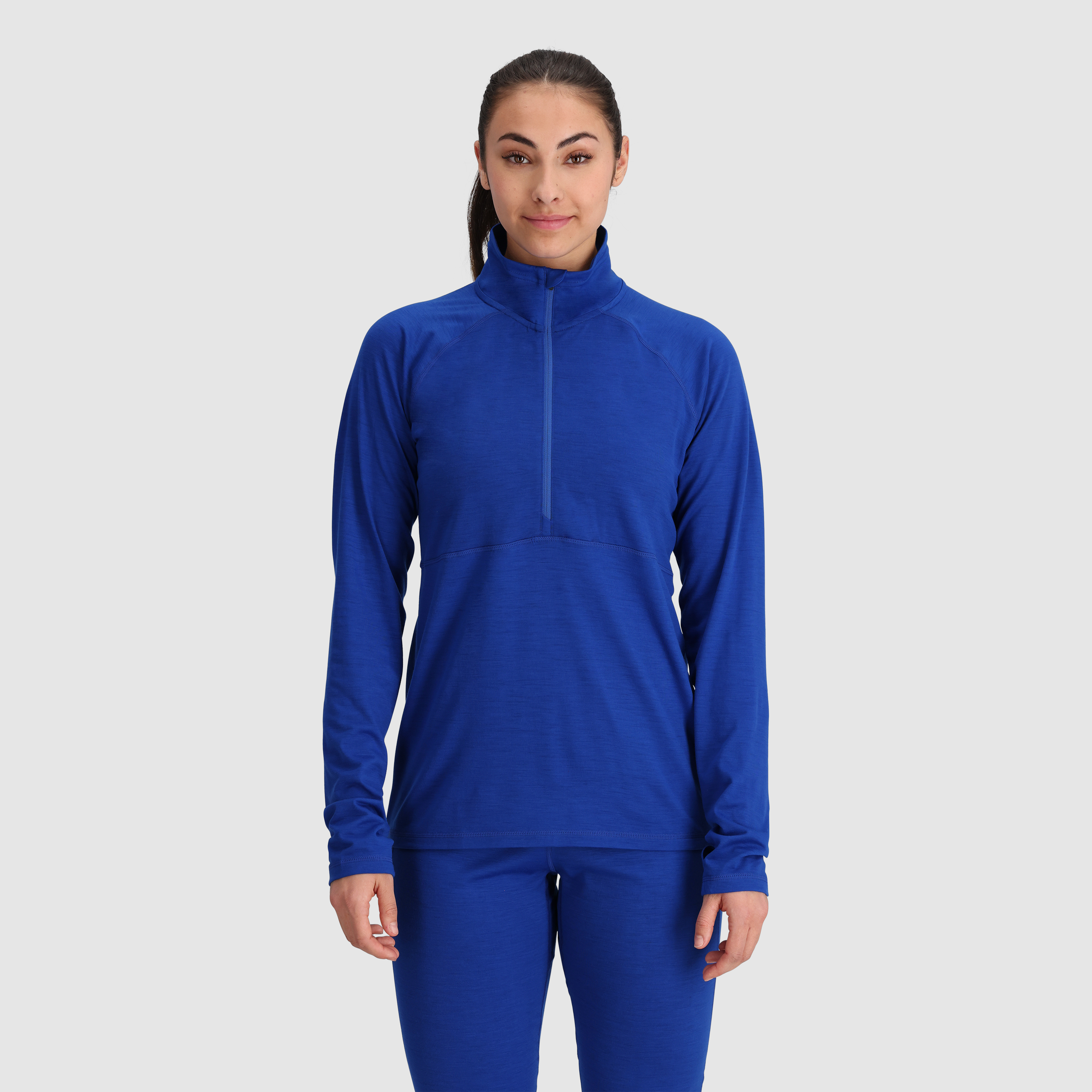 Women's Merino Wool Half Zip Base Layer - Alpine Onset 150
