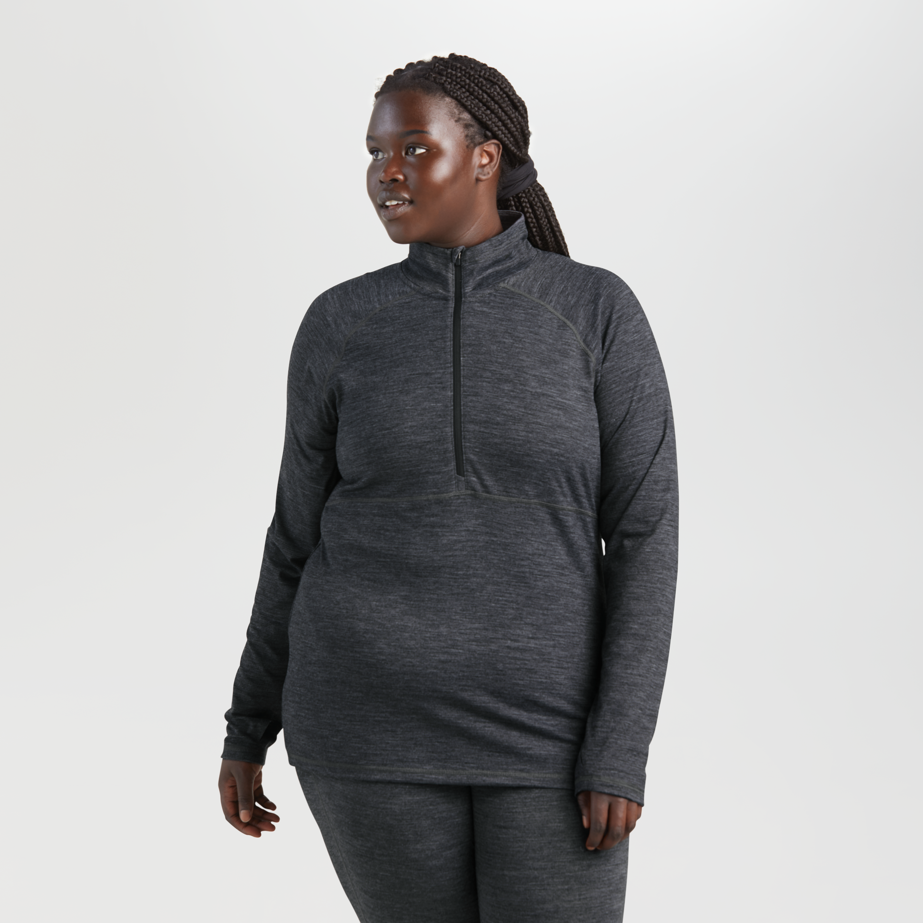 Women's Merino Wool Half Zip Base Layer - Alpine Onset 150