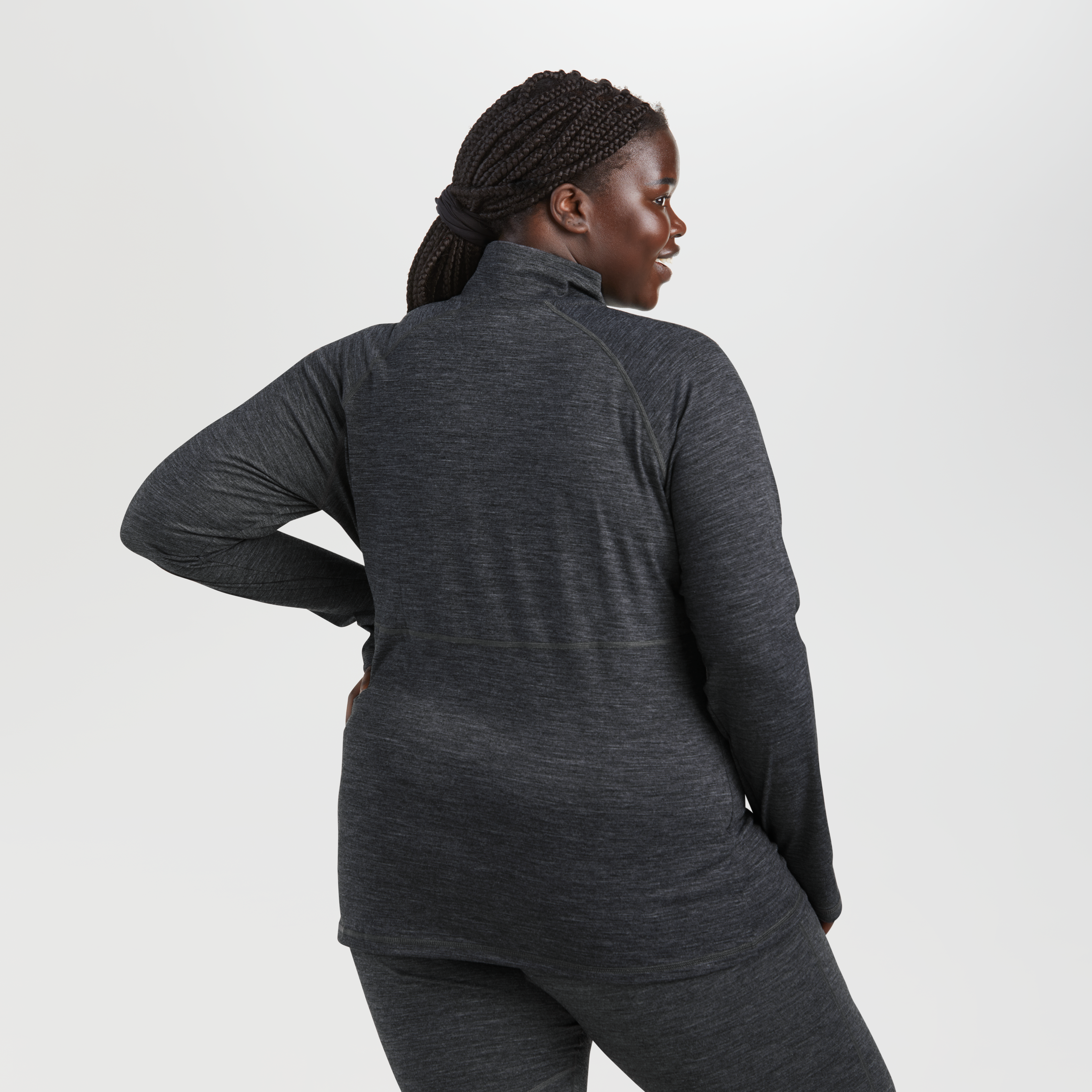 Women's Merino Wool Half Zip Base Layer - Alpine Onset 150