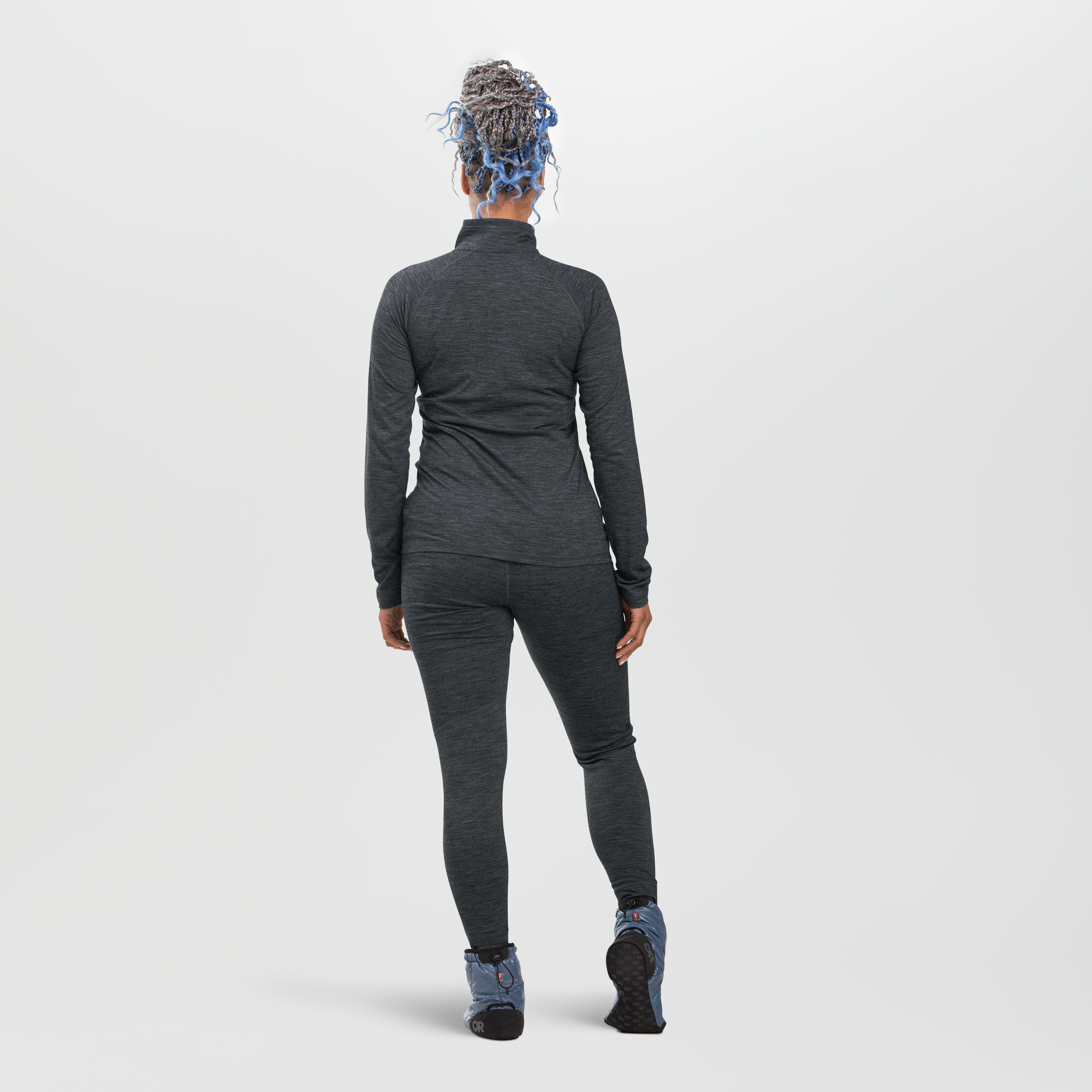Women's Merino Wool Half Zip Base Layer - Alpine Onset 150
