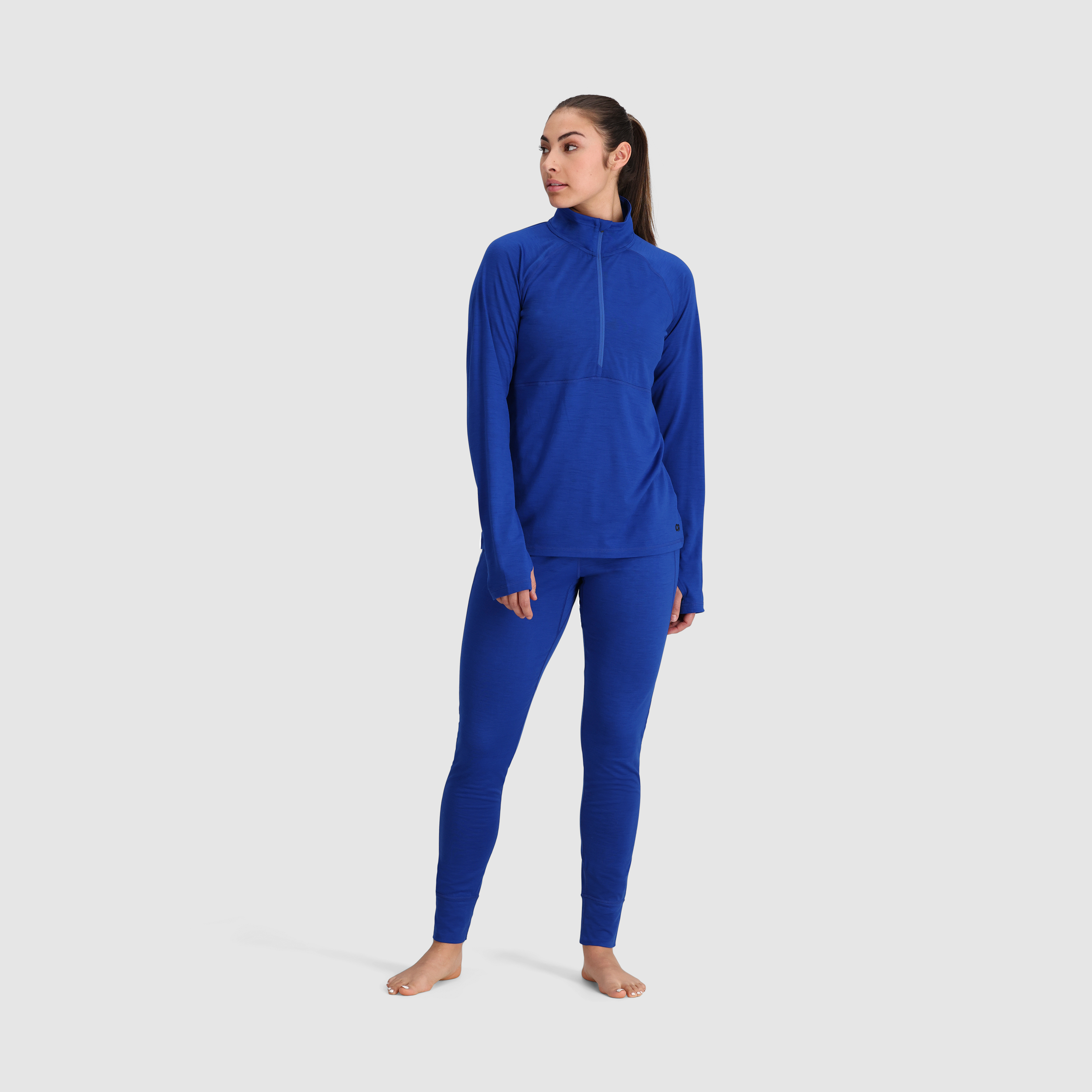 Women's Merino Wool Half Zip Base Layer - Alpine Onset 150