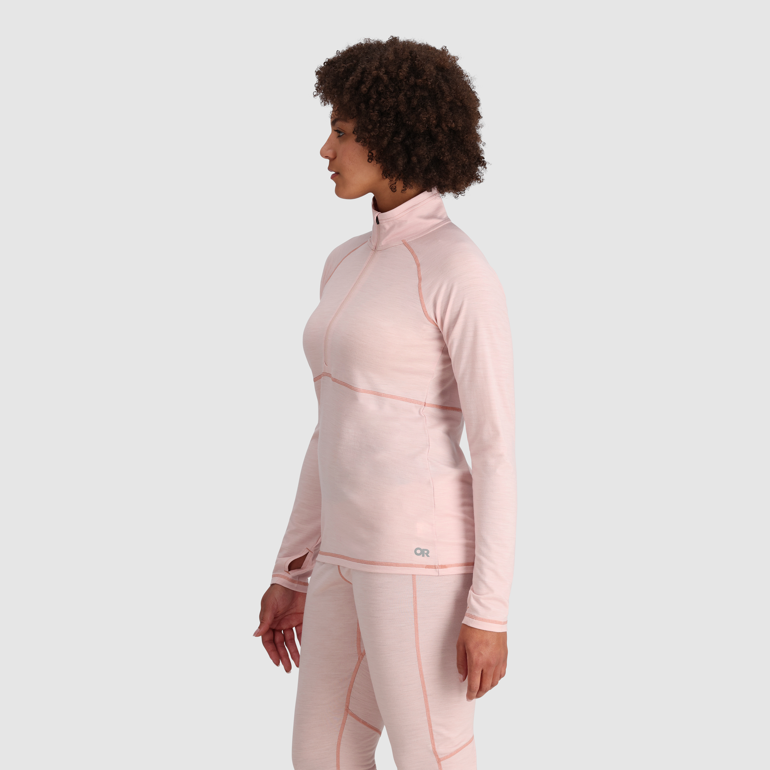 Women's Merino Wool Half Zip Base Layer - Alpine Onset 150