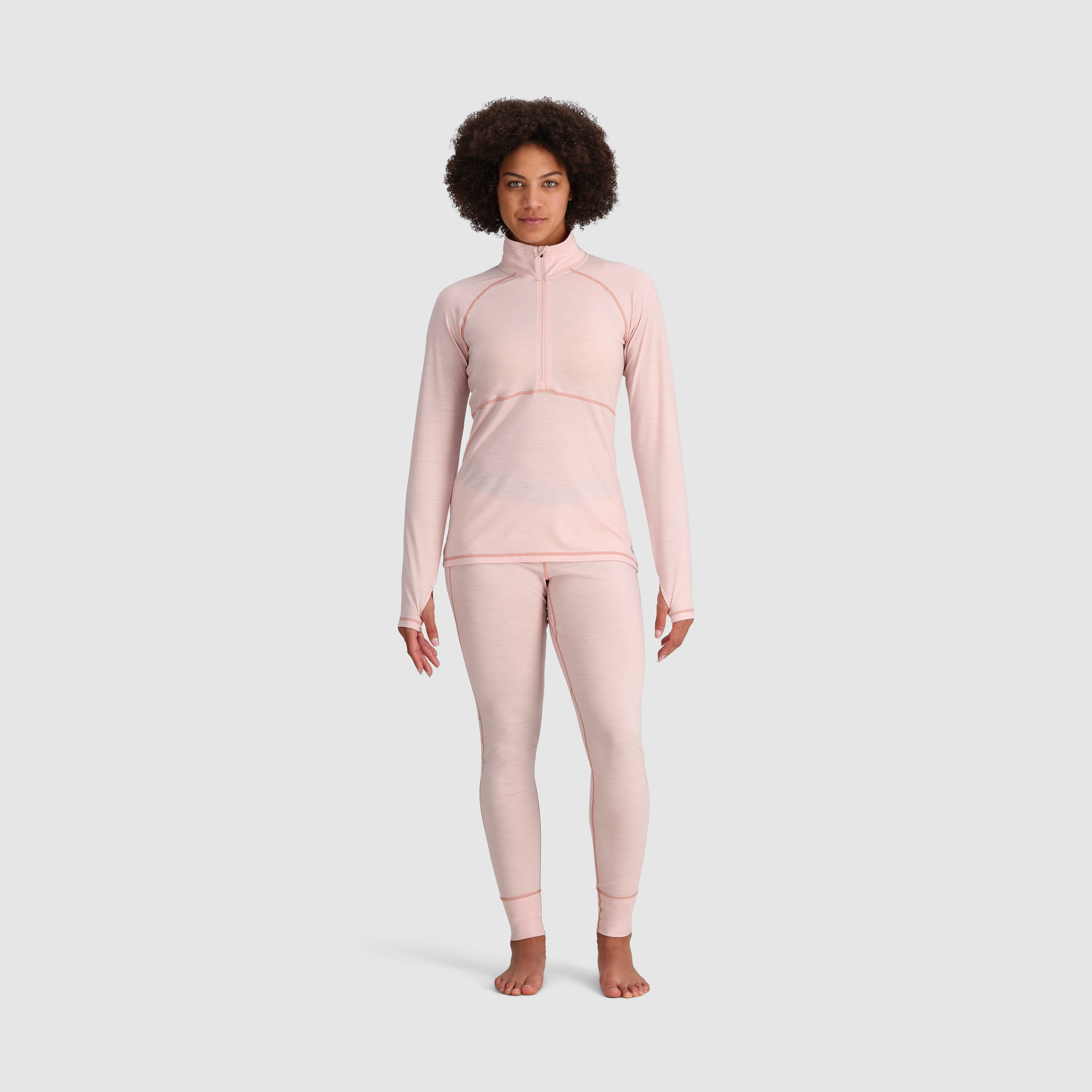 Women's Merino Wool Half Zip Base Layer - Alpine Onset 150