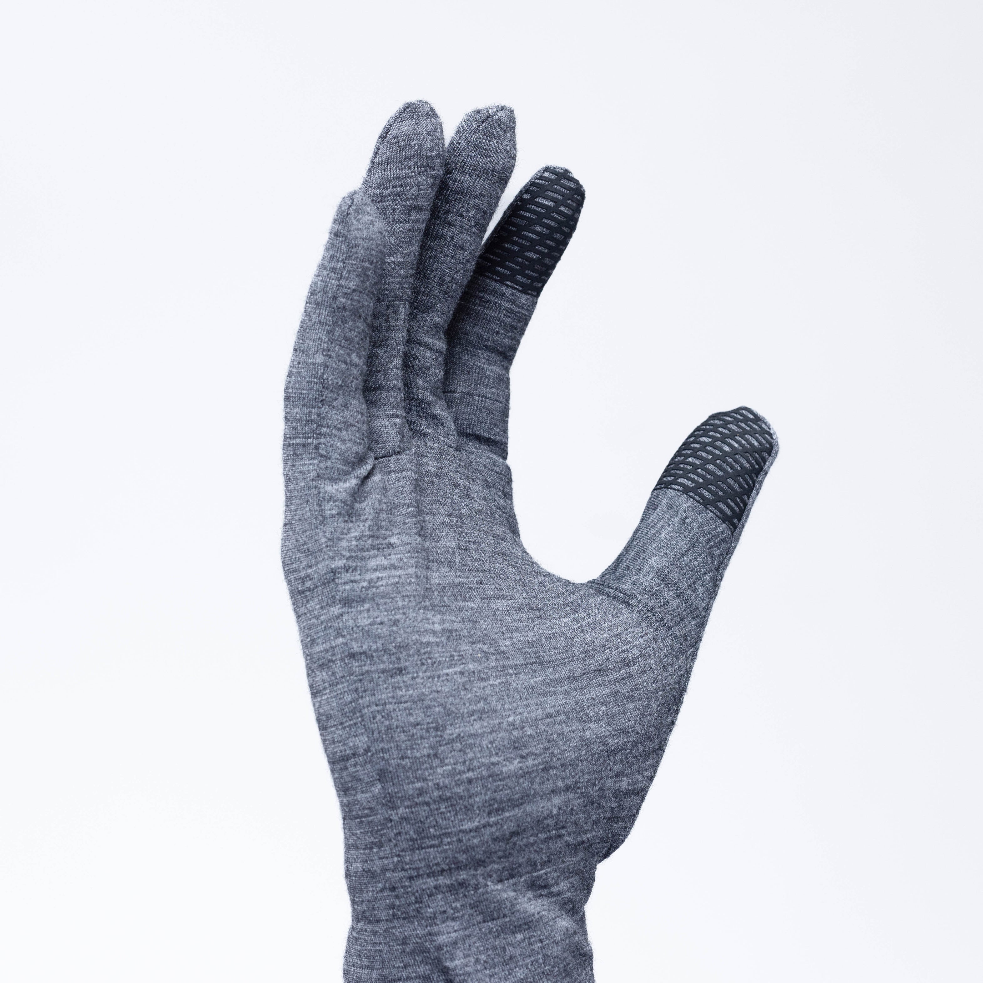 Merino Wool Gloves for Hiking & Cycling - Touchscreen Liners