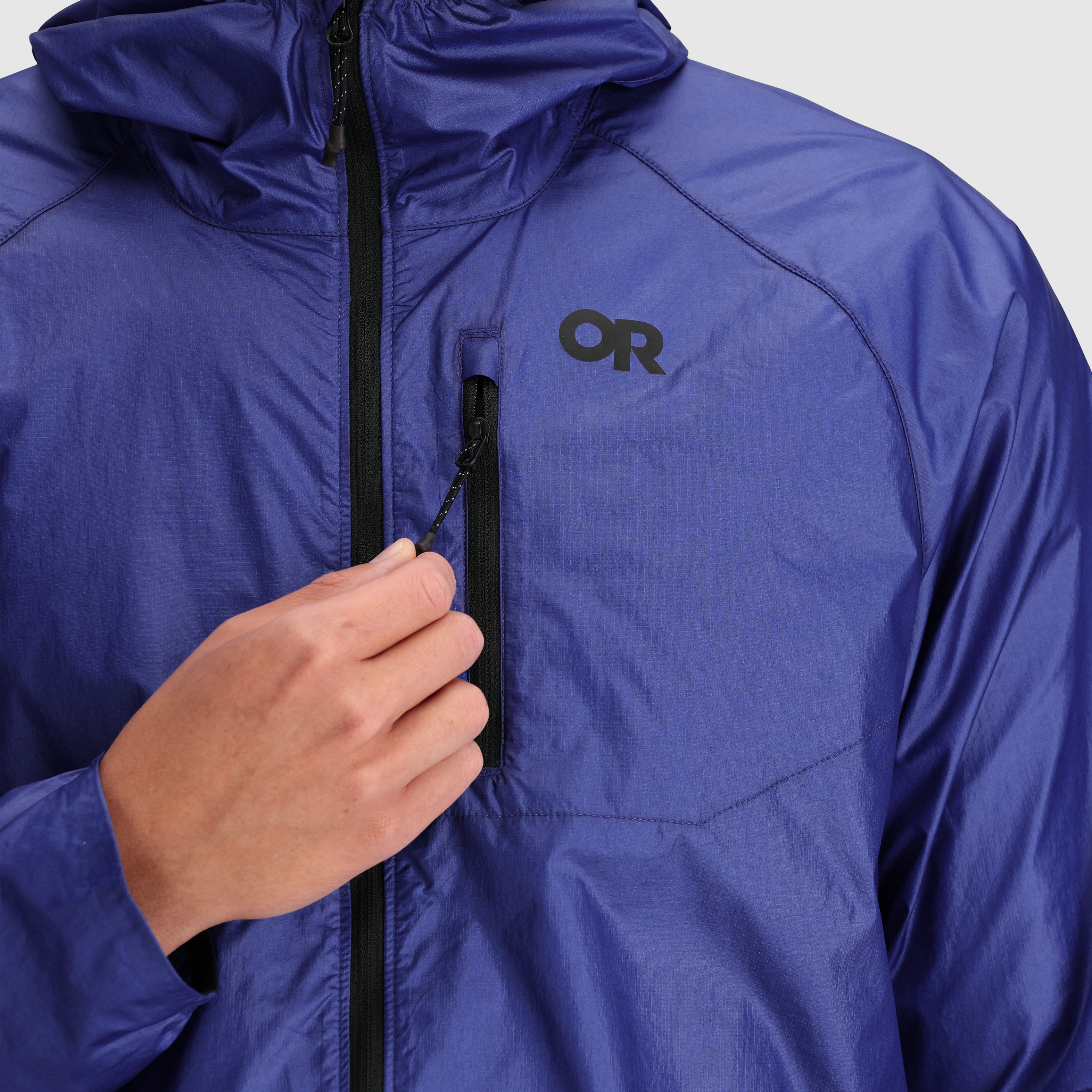 Men's Helium Windproof Hoodie for Hiking & Running