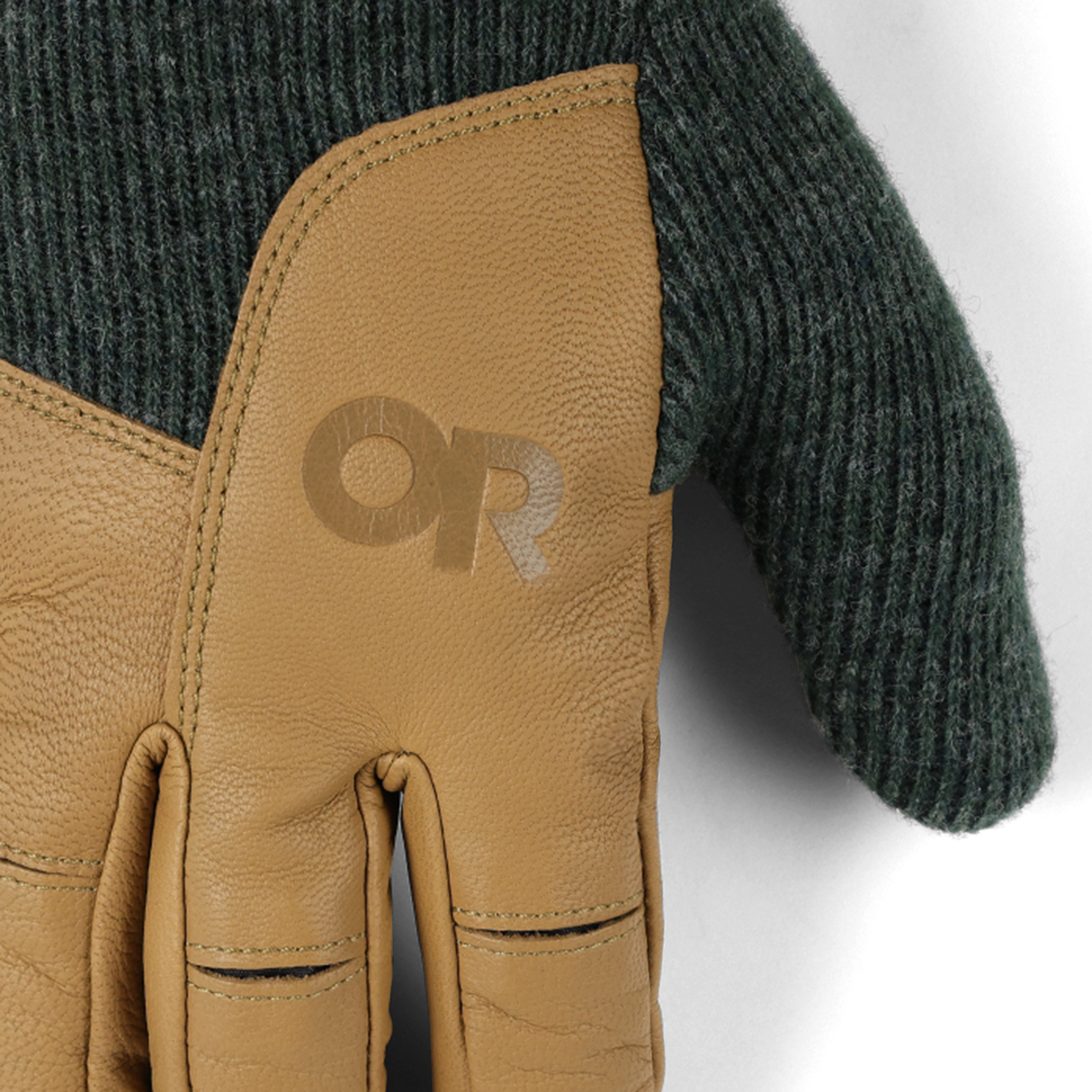 Men's Leather Driving Gloves with Touchscreen & Fleece Lining