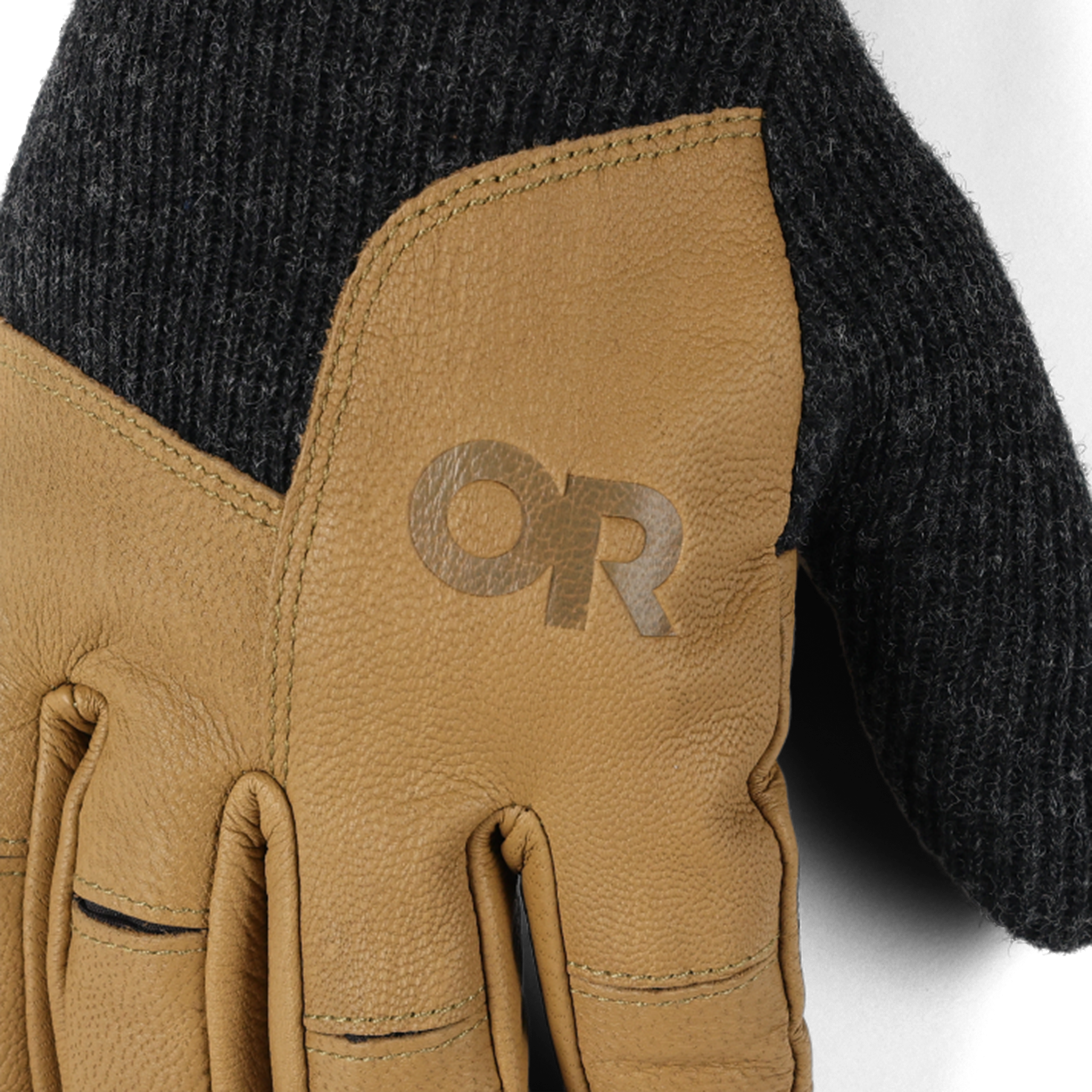 Men's Leather Driving Gloves with Touchscreen & Fleece Lining