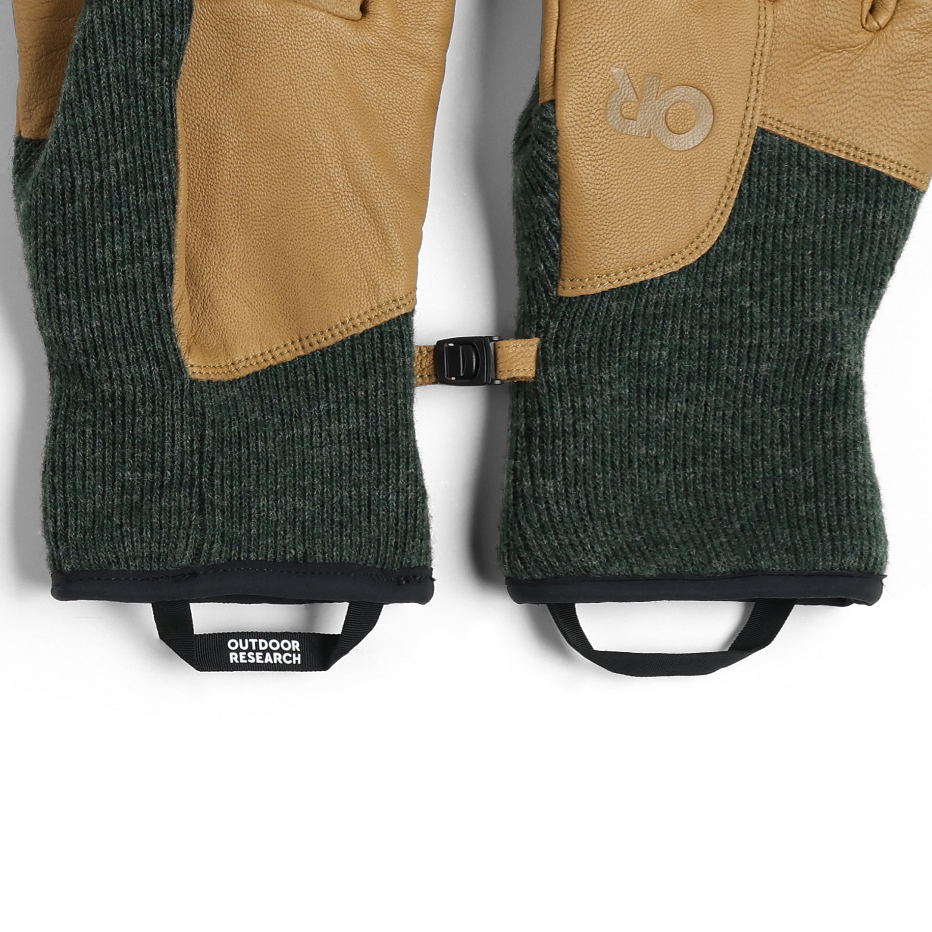 Men's Leather Driving Gloves with Touchscreen & Fleece Lining
