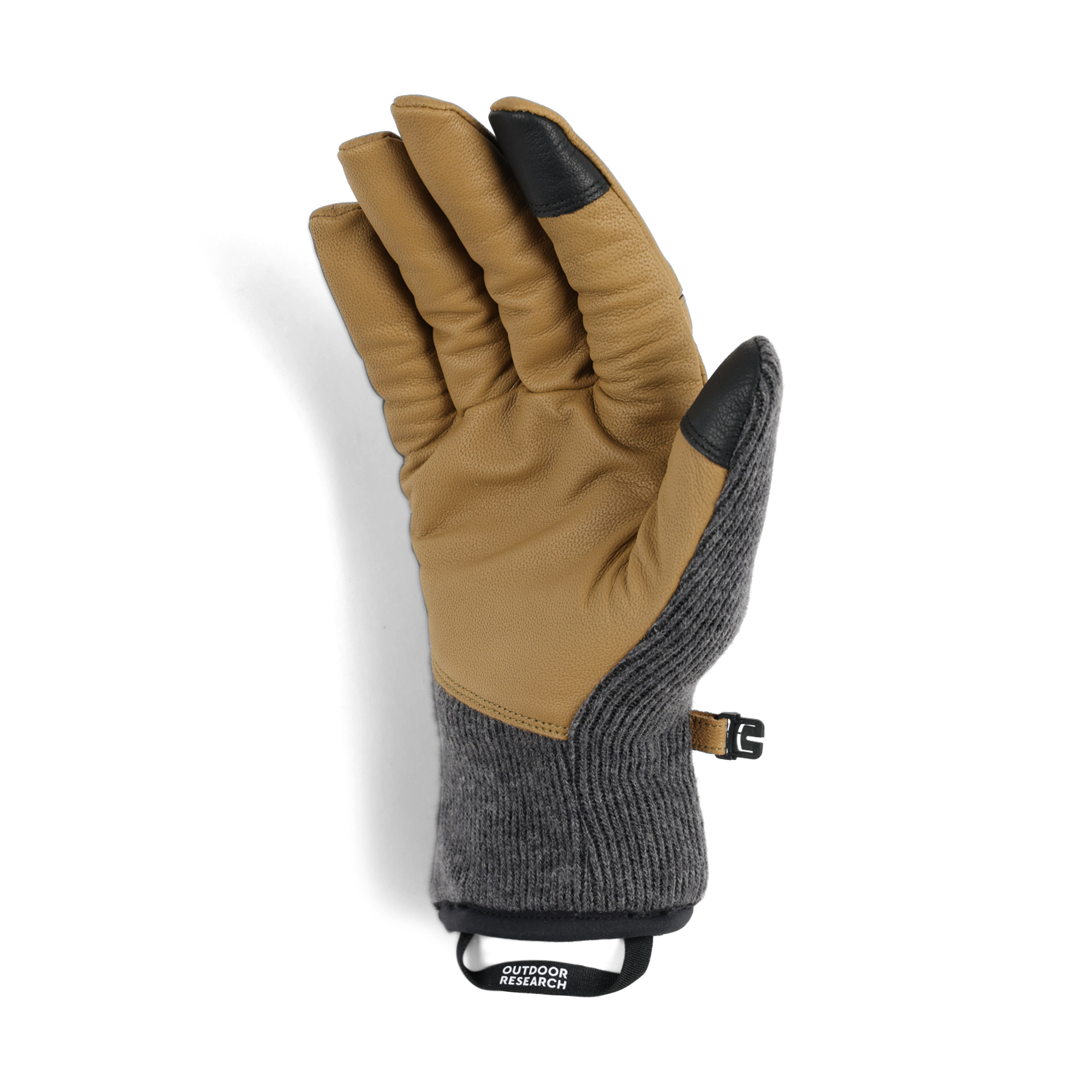 Men's Leather Driving Gloves with Touchscreen & Fleece Lining