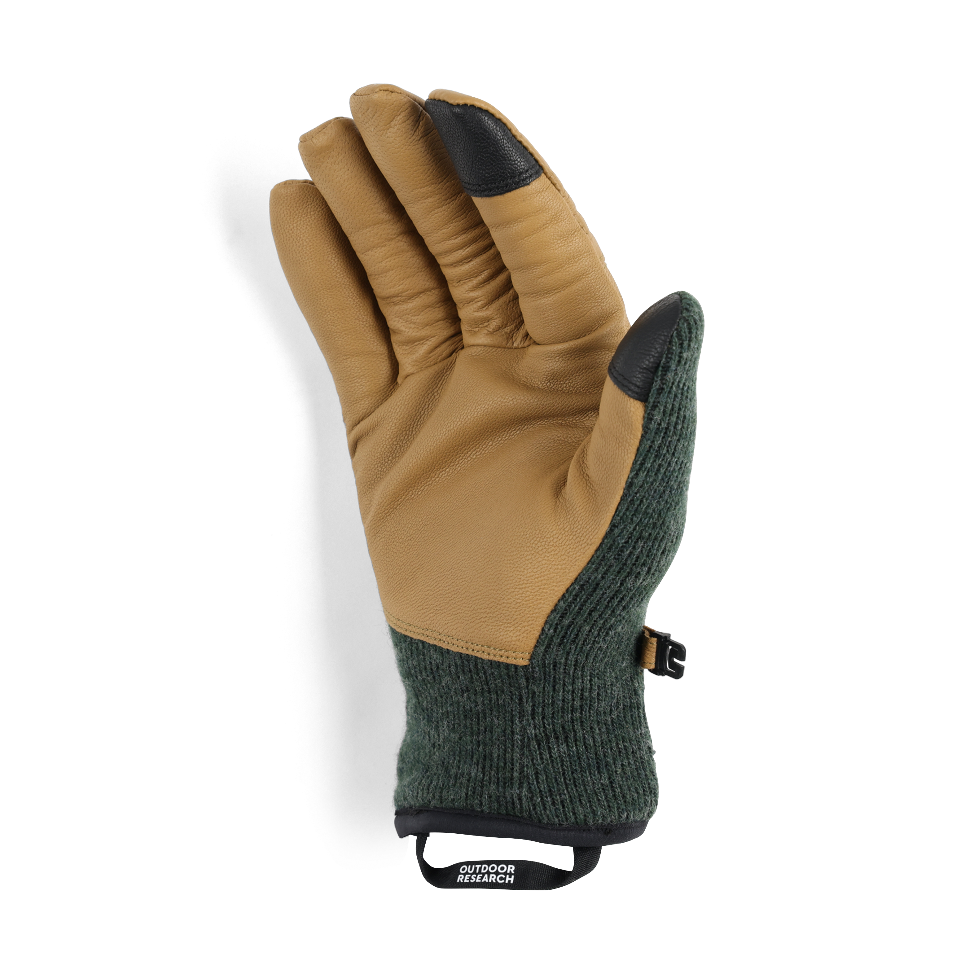 Men's Leather Driving Gloves with Touchscreen & Fleece Lining